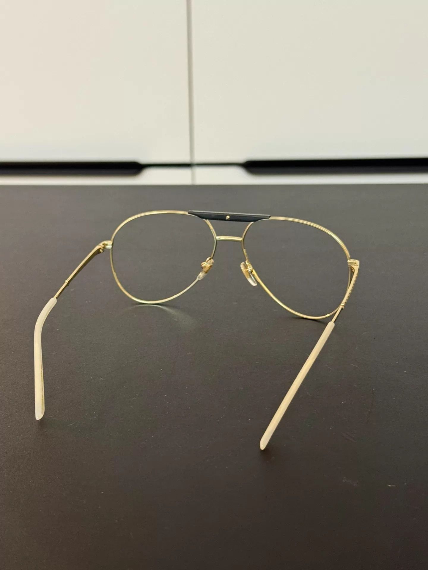Gucci Gucci Gold Frame Glasses No Lenses Mai Style Size ONE SIZE - 4 Thumbnail
