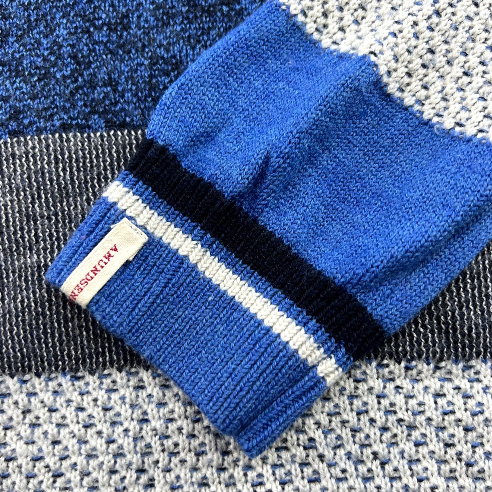 Amundsen Amundsen Sports Oslo Mens Sweater XL 100% Merino Wool Knitted Crewneck Multicolor Knitted Pullover Mens XL Merino Wool Crew Neck Norway Size US XL / EU 56 / 4 - 4 Thumbnail