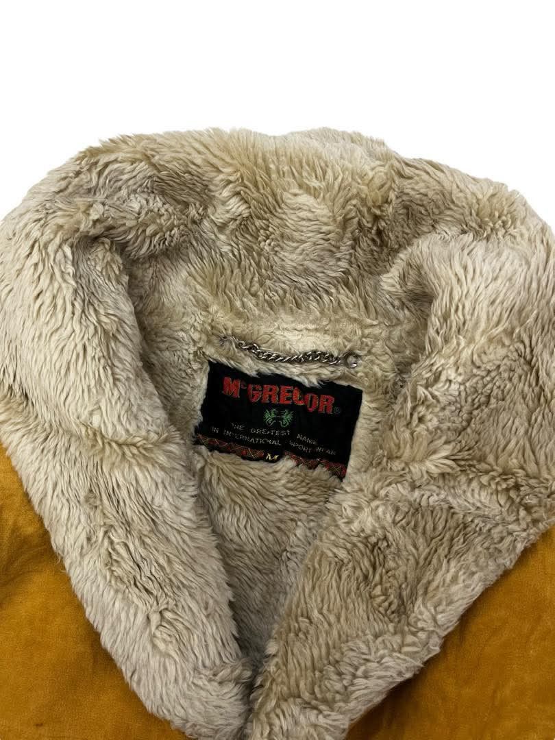 McGregor Vintage 80s Mc Gregor Sherpa Suede Jacket Winter Size US L / EU 52-54 / 3 - 3 Thumbnail