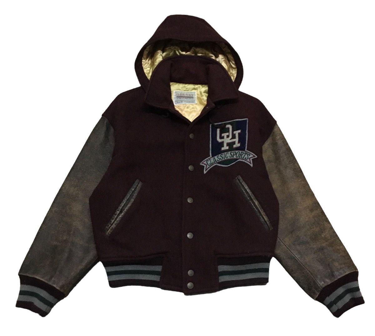 Vintage Rare Design Vintage O.Henry Leather Varsity Jacket 1983s Size US M / EU 48-50 / 2 - 1 Thumbnail