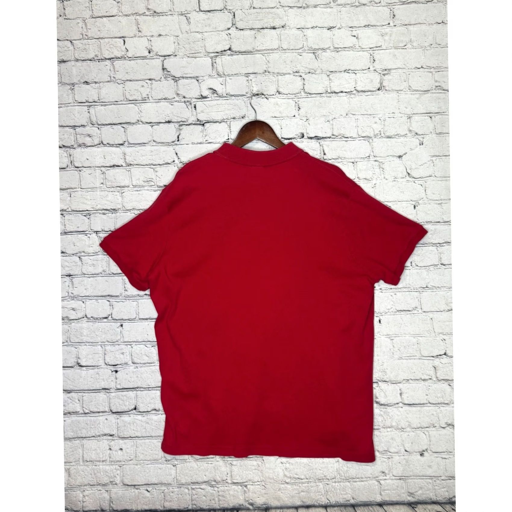 U.S. Polo Assn. VINTAGE US Polo Assn Polo Shirt Mens Red 2XL Embroidered Pony Logo Short Sleeve Button-Down Regular Cotton Classic Shirt Mens Red VINTAGE? Size US XXL / EU 58 / 5 - 6 Thumbnail