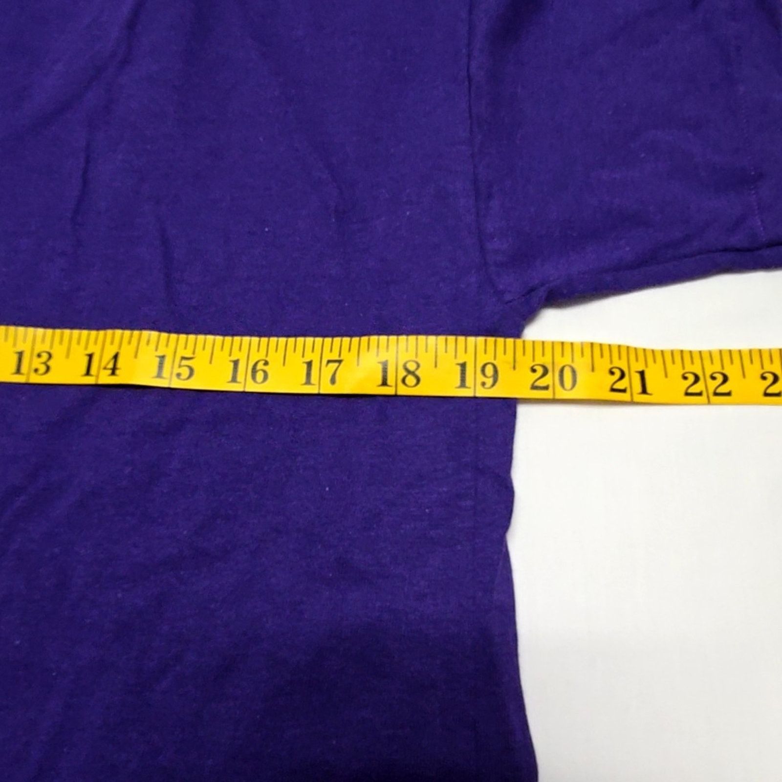 Vintage Vintage Blank Shirt Solid Purple Scoop Neck Womens M Tee 90s Size M / US 6-8 / IT 42-44 - 5 Thumbnail