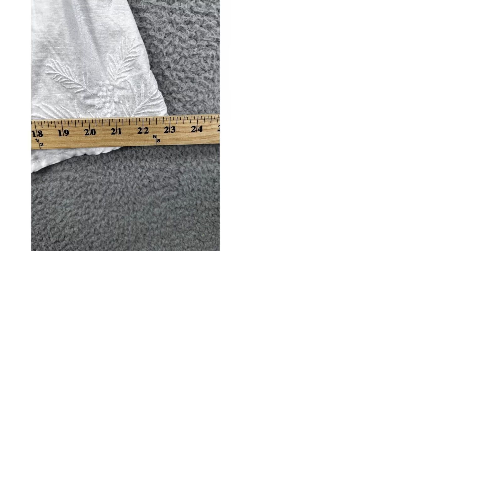 Gap Gap Linen Blend A-Line Dress Womens 4T White Embroidered Halter Neck Ladies NEW Size S / US 4 / IT 40 - 9 Thumbnail