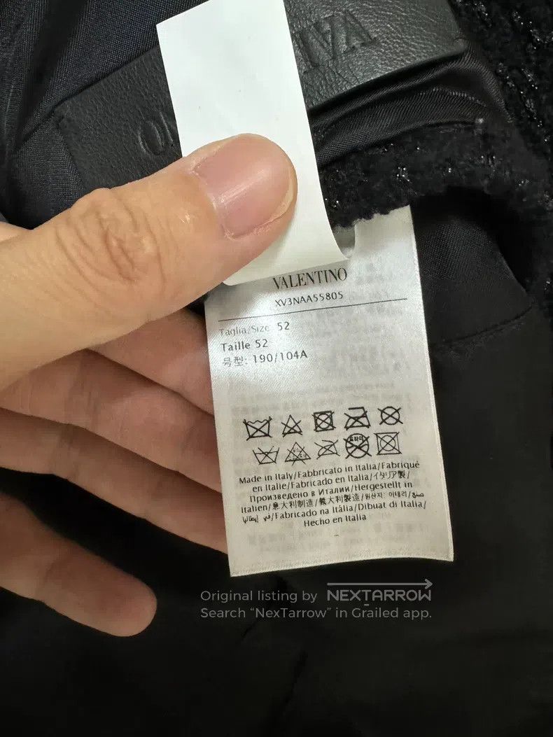 Valentino Valentino Leather sleeve jacket Size US XL / EU 56 / 4 - 5 Thumbnail