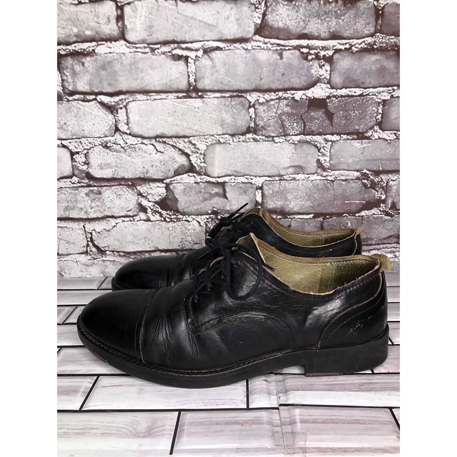 Fly London Fly London Black Leather Cap Toe Comfort Lace Up Oxfords Sho Size US 10 / EU 43 - 1 Thumbnail