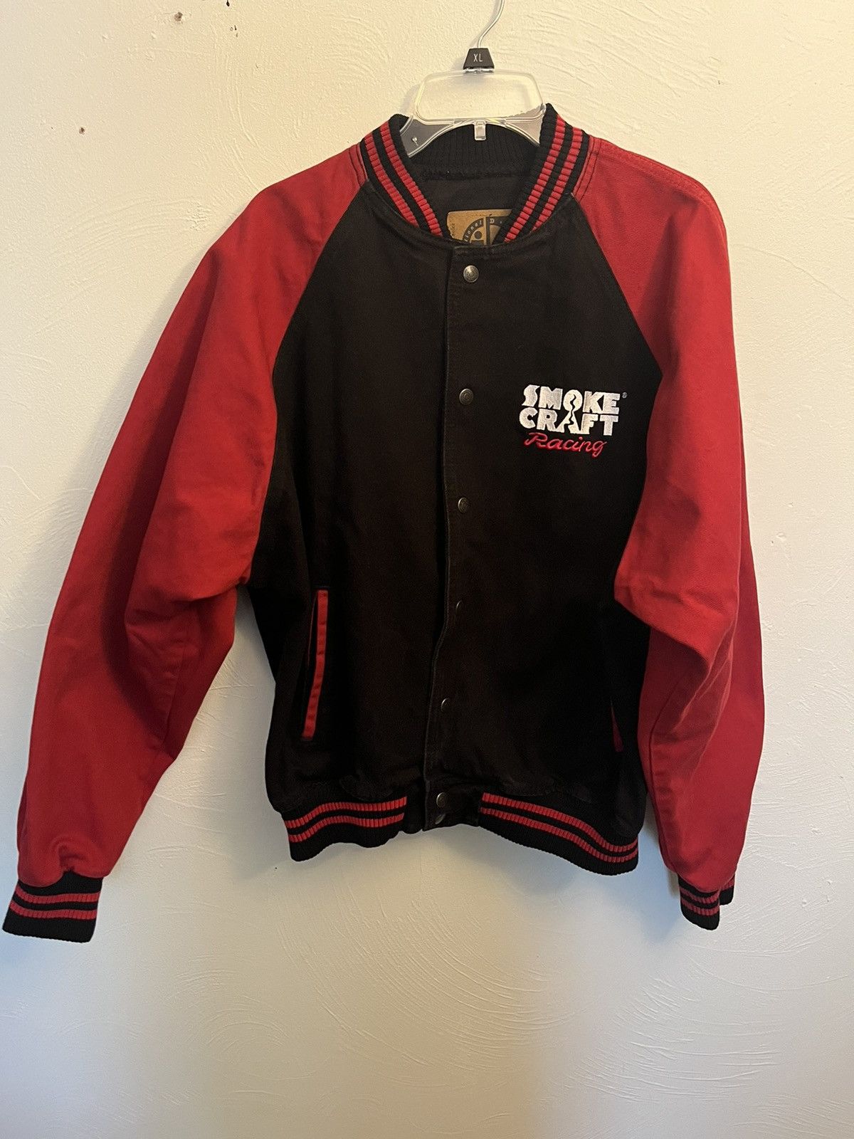 Vintage International Denim Varsity Jacket Size US L / EU 52-54 / 3 - 1 Thumbnail