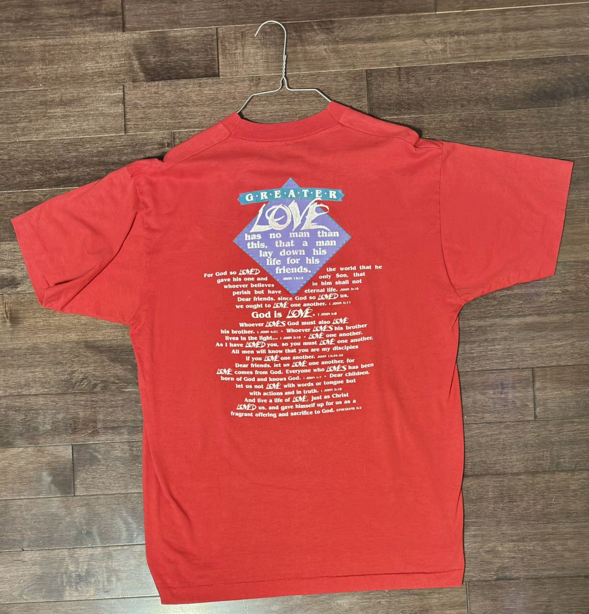 Vintage VINTAGE 90’s Jesus TEE Size US XL / EU 56 / 4 - 2 Thumbnail