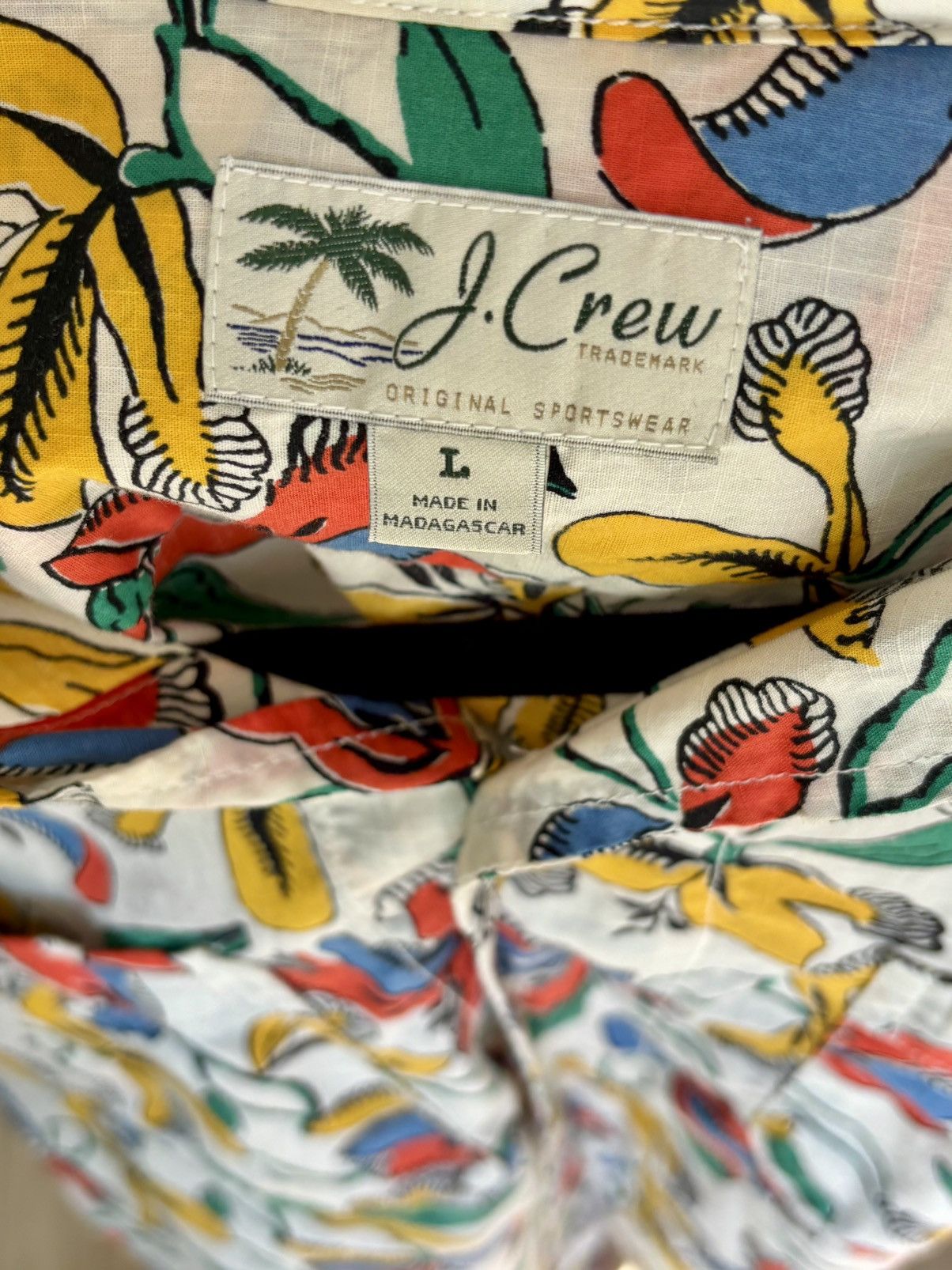 J.Crew J Crew Camp Collar Floral Shirt Size US L / EU 52-54 / 3 - 3 Thumbnail