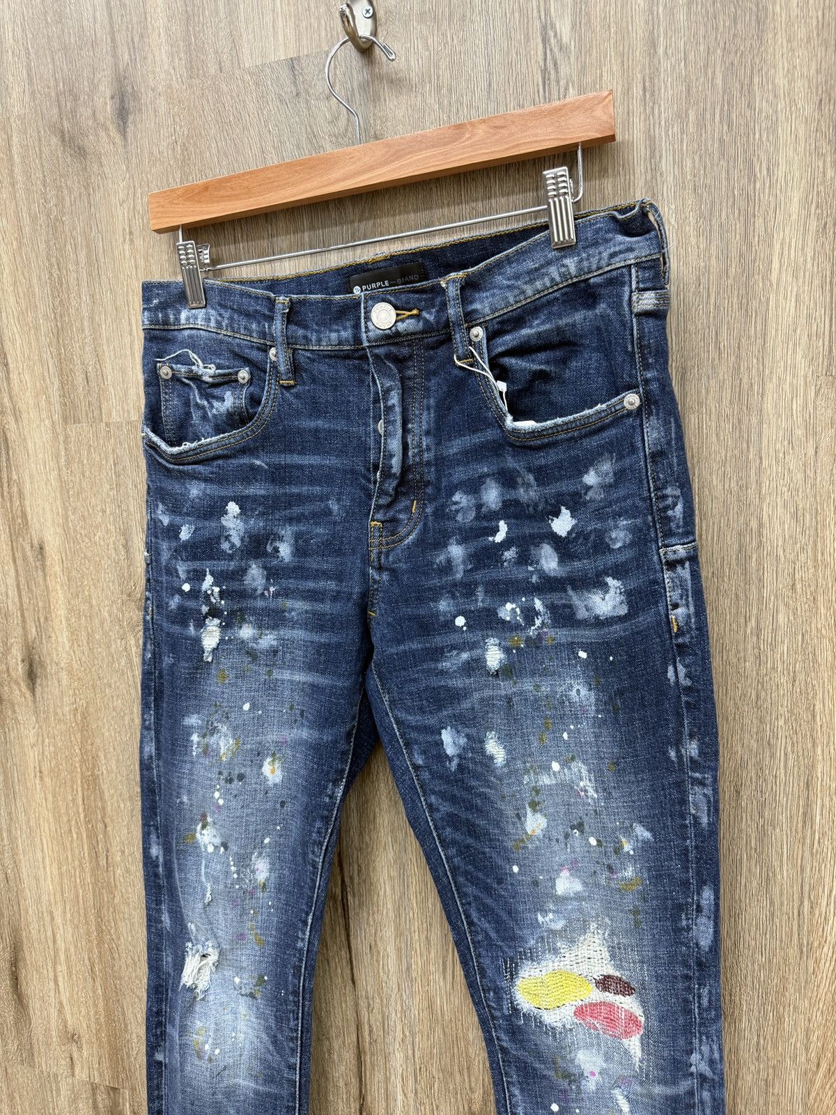 Purple Purple Blue Denim Jeans Size US 32 / EU 48 - 4 Thumbnail