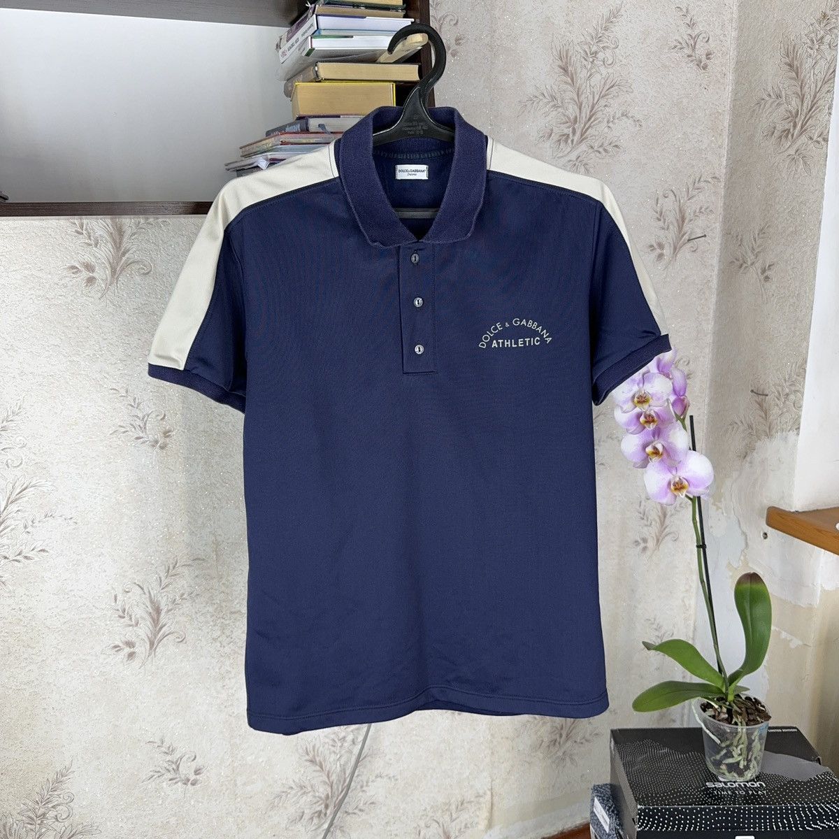 Dolce & Gabbana × Vintage Vintage Dolce Gabbanna T shirt Polo Athletic Blue L Size US L / EU 52-54 / 3 - 11 Thumbnail