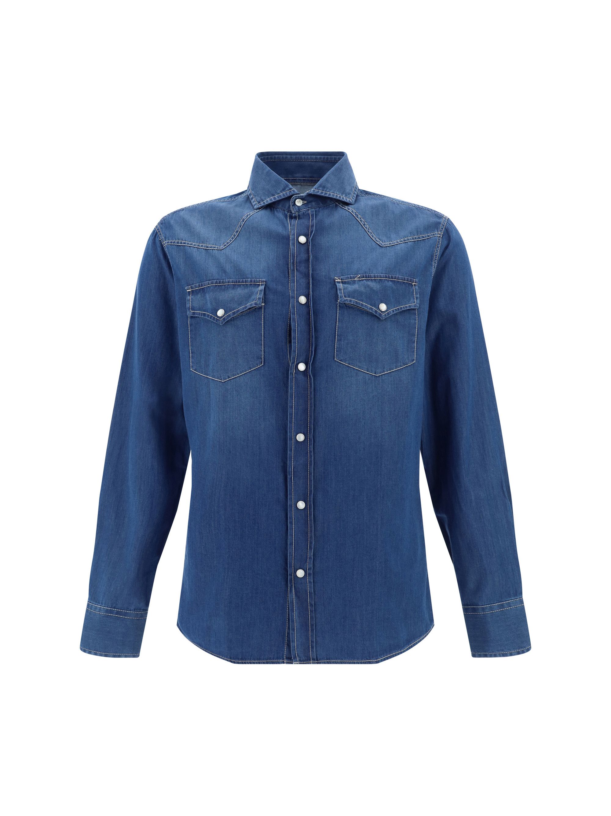 Brunello Cucinelli Shirt Size US L / EU 52-54 / 3 - 1 Thumbnail