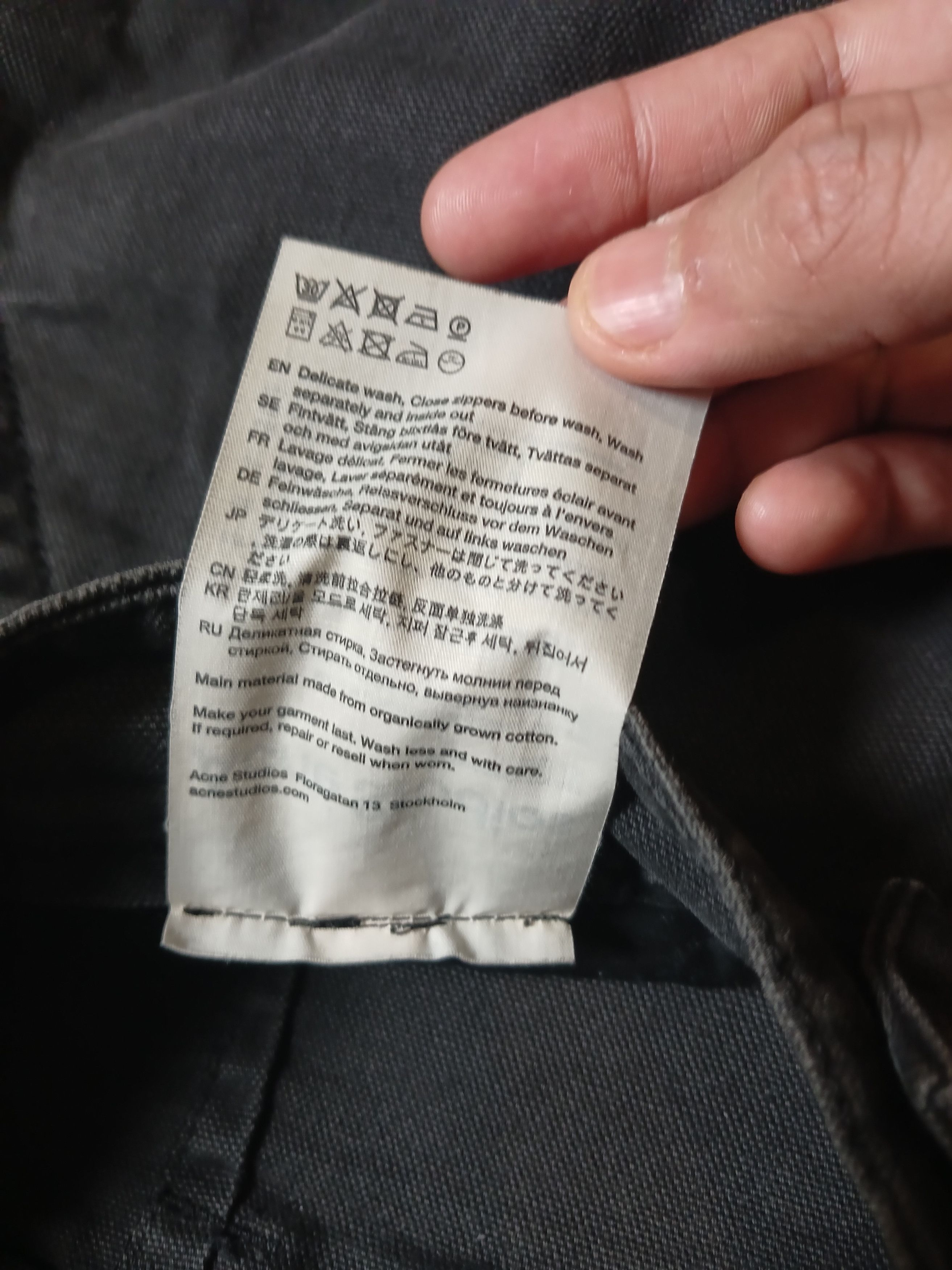Acne Studios Acne Studios Cargo Charcoal Gray Size48 Size US 32 / EU 48 - 10 Thumbnail