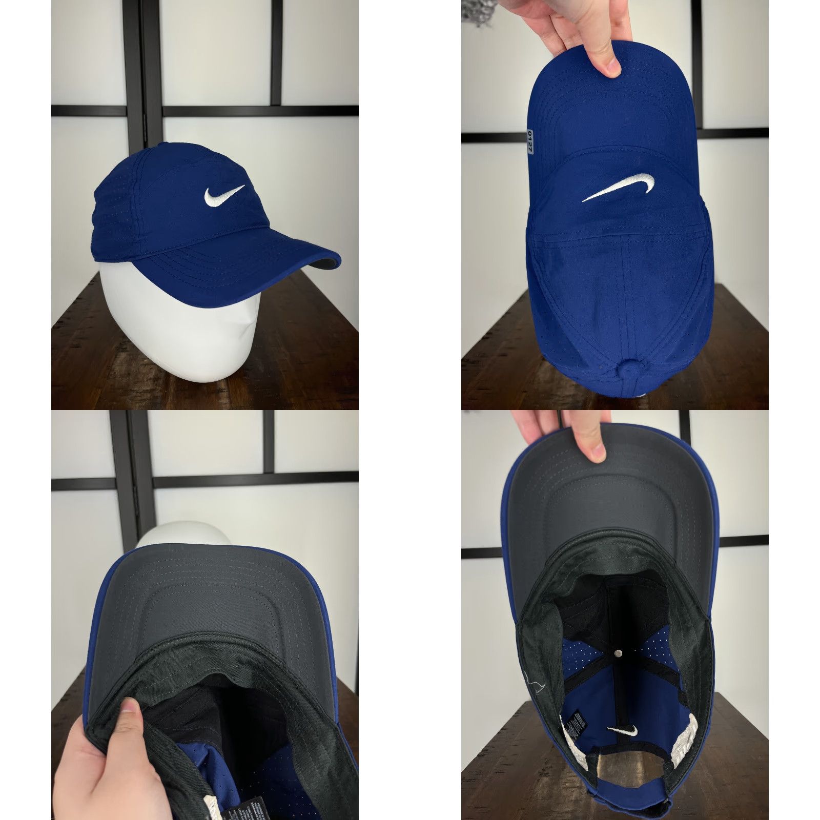 Nike Nike Hat Cap Adjustable One Size Adult Blue Legacy91 Dri-Fit UDW Brotherhood Crusade Poly Men Golf Hat Outdoor Sports Cap Boy Size ONE SIZE - 8 Thumbnail