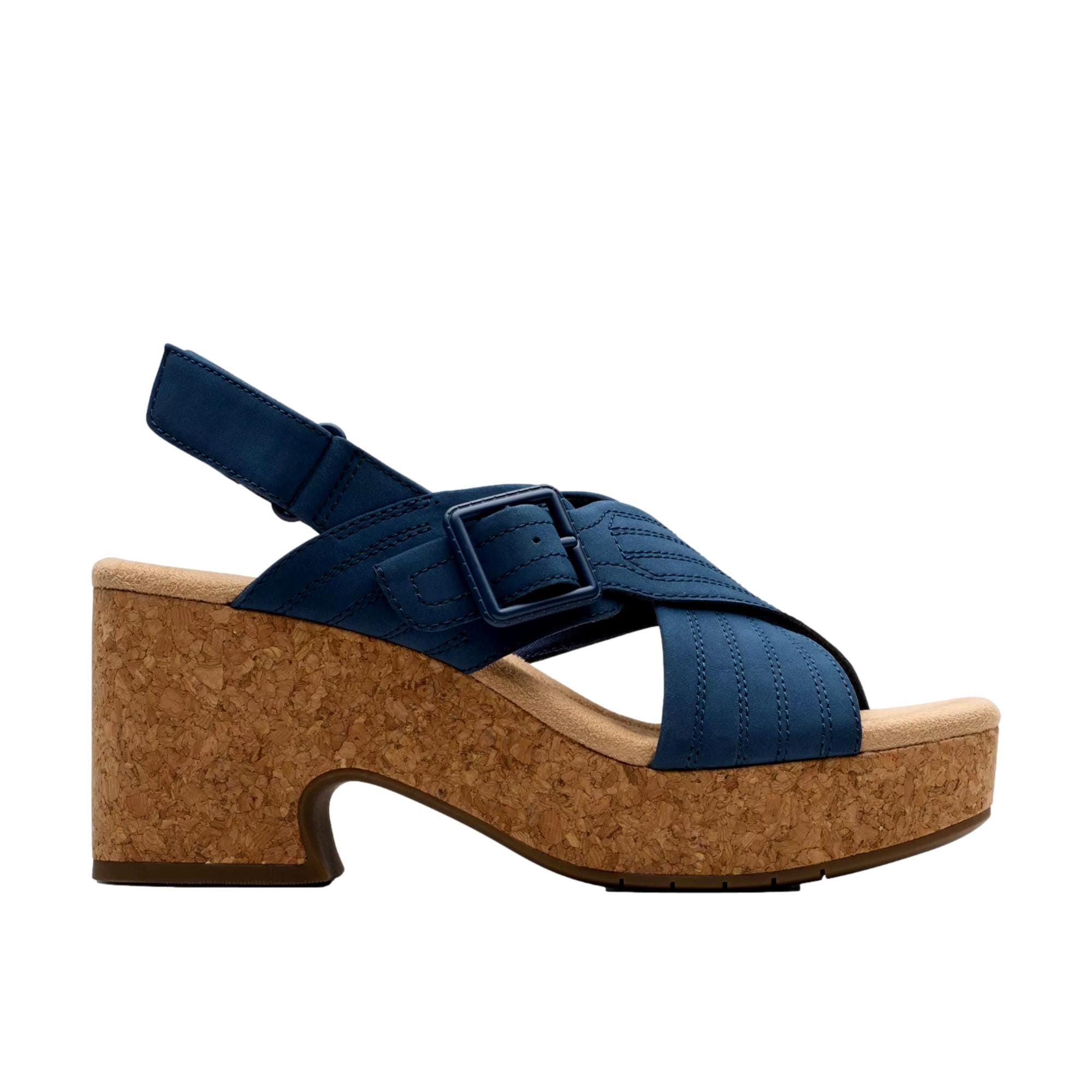 Clarks Nerisa Navy Nubuck 26181793 Size US 9 / IT 39 - 1 Thumbnail