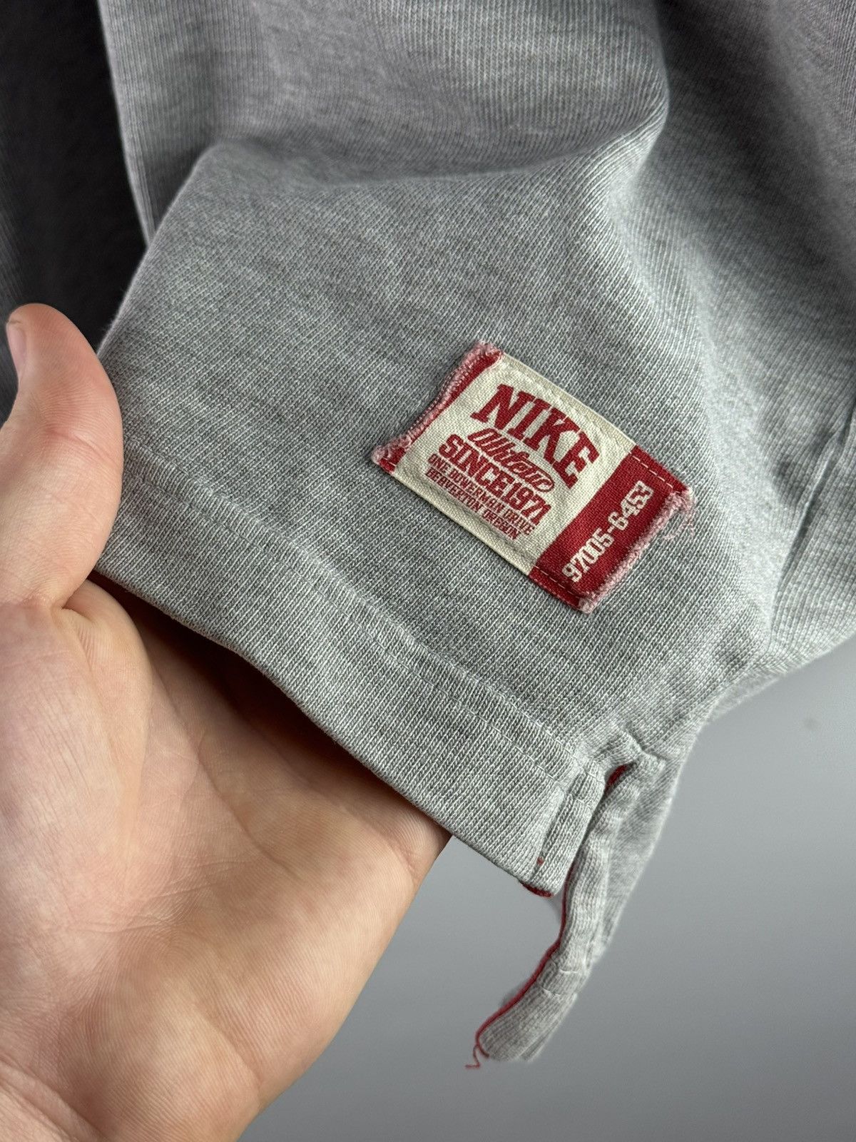 Nike Vintage 00s Nike Athletic Rugby Polo Long Sleeve Shirt Gray Size US M / EU 48-50 / 2 - 7 Thumbnail