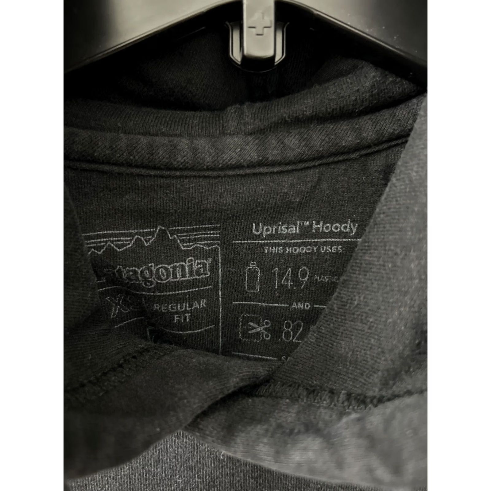 Patagonia Patagonia Hoodie P-6 Logo Uprisal Mens XS Black Pullover Sweatshirt Size US XS / EU 42 / 0 - 6 Thumbnail