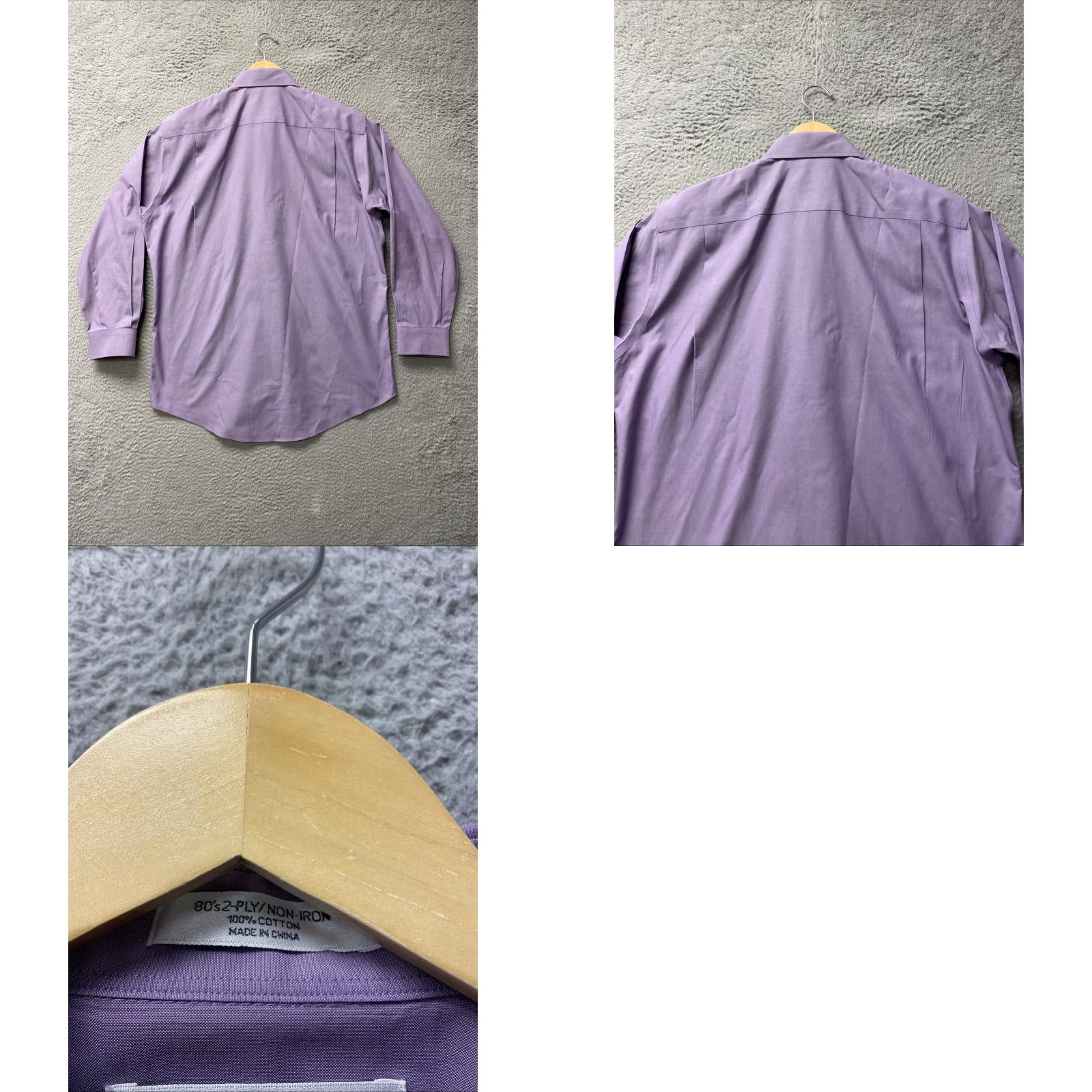 Enro Enro Fashion Knits Shirt 15.5 32/33 Purple Lavender Cotton Medium 162-6 / 33/32 Size M Button-Front Long Sleeve Vintage Original Disco Casual Jeans? Size US M / EU 48-50 / 2 - 8 Thumbnail