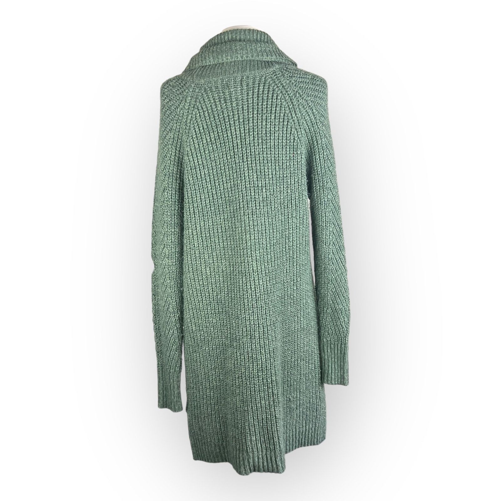 Target Basics A New Day Olive Green Cable Knit Oversize Sweater Size L / US 10 / IT 46 - 4 Thumbnail