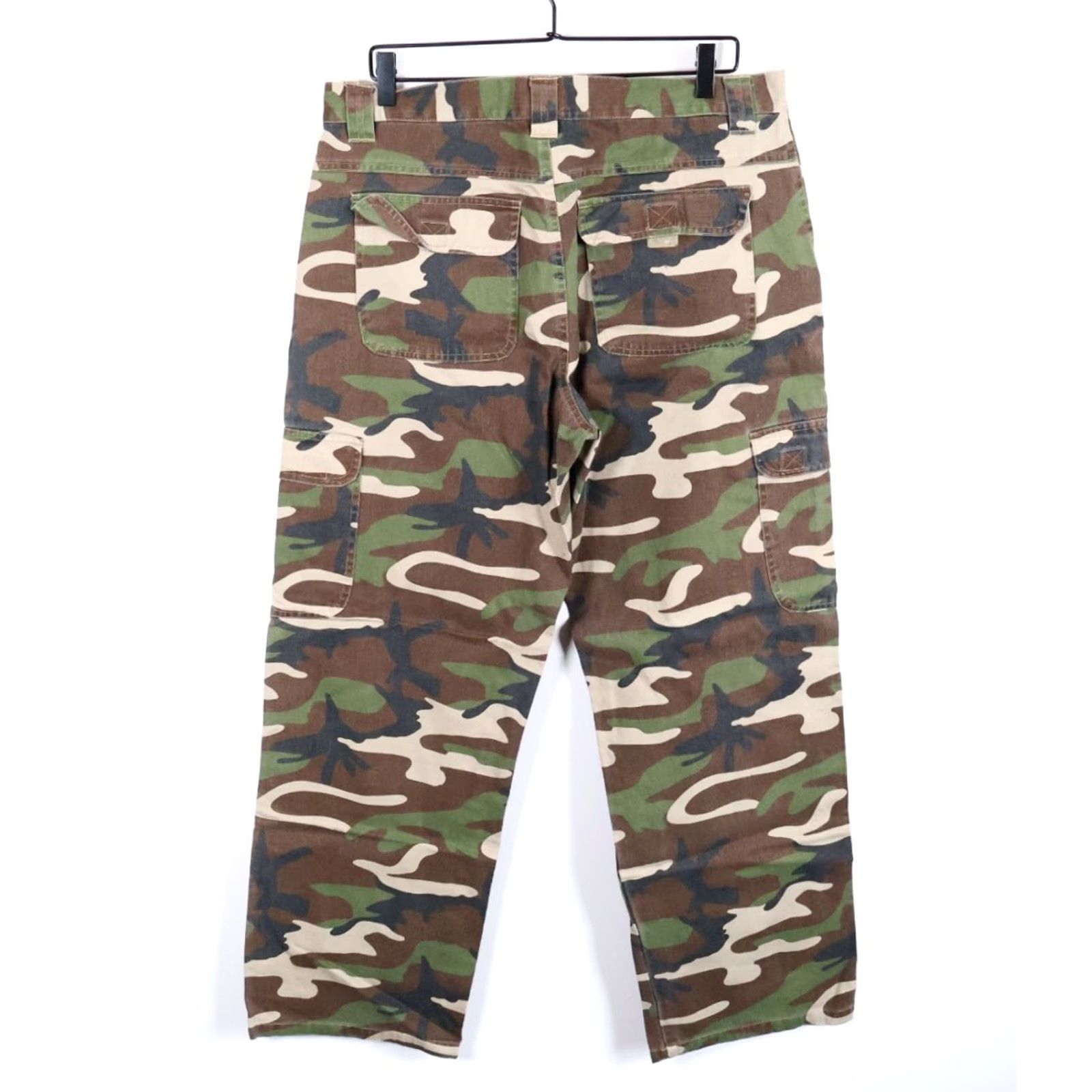 Vintage VINTAGE Nevada Cargo Pants Men 36 x 32 Camouflage Green Brown 90s Army Outdoor Workwear Pants Mens Size US 36 / EU 52 - 2 Thumbnail