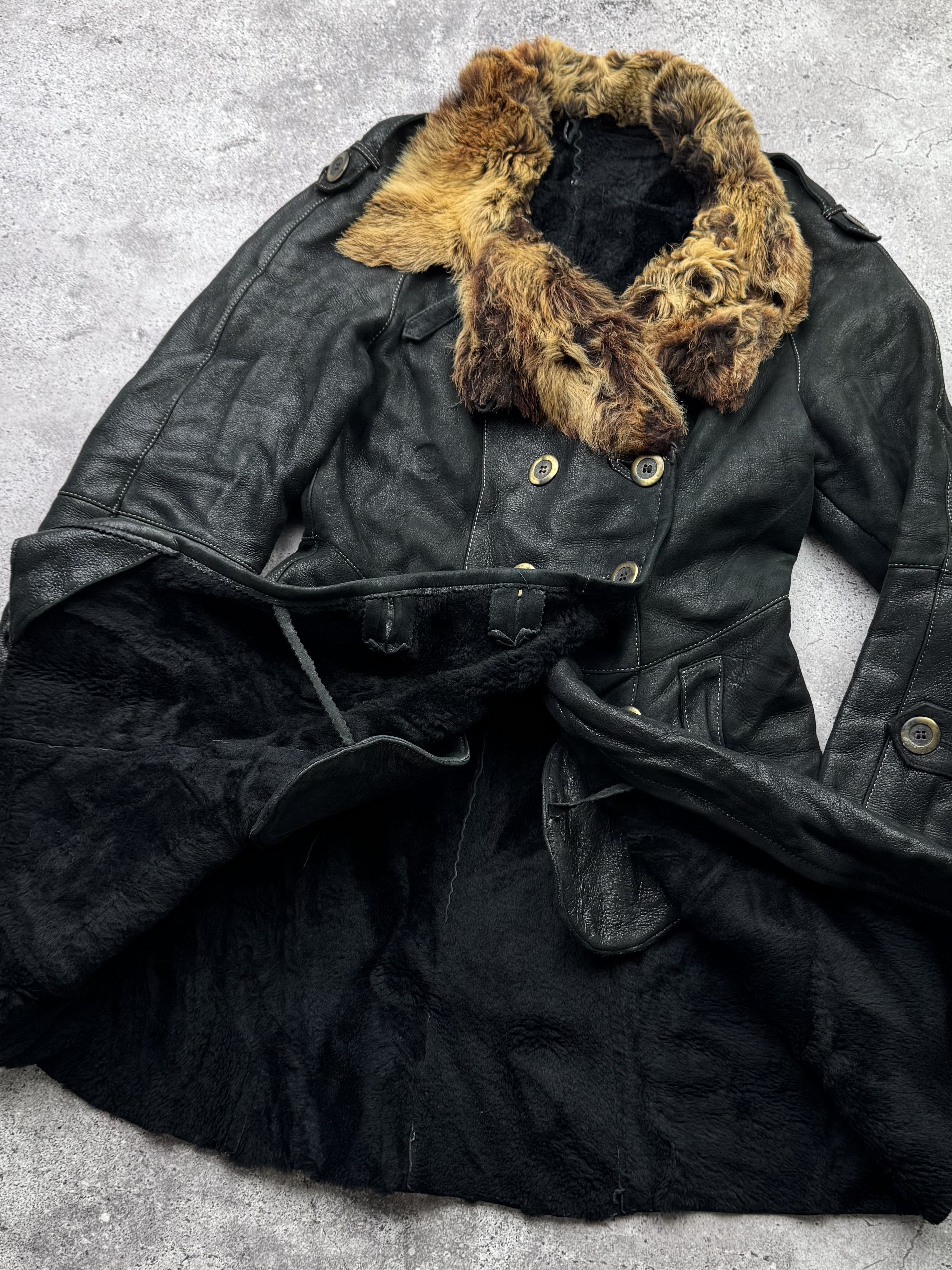 Japanese Brand Vintage Real Sheepskin Coat C608(V93) Size M / US 6-8 / IT 42-44 - 6 Thumbnail