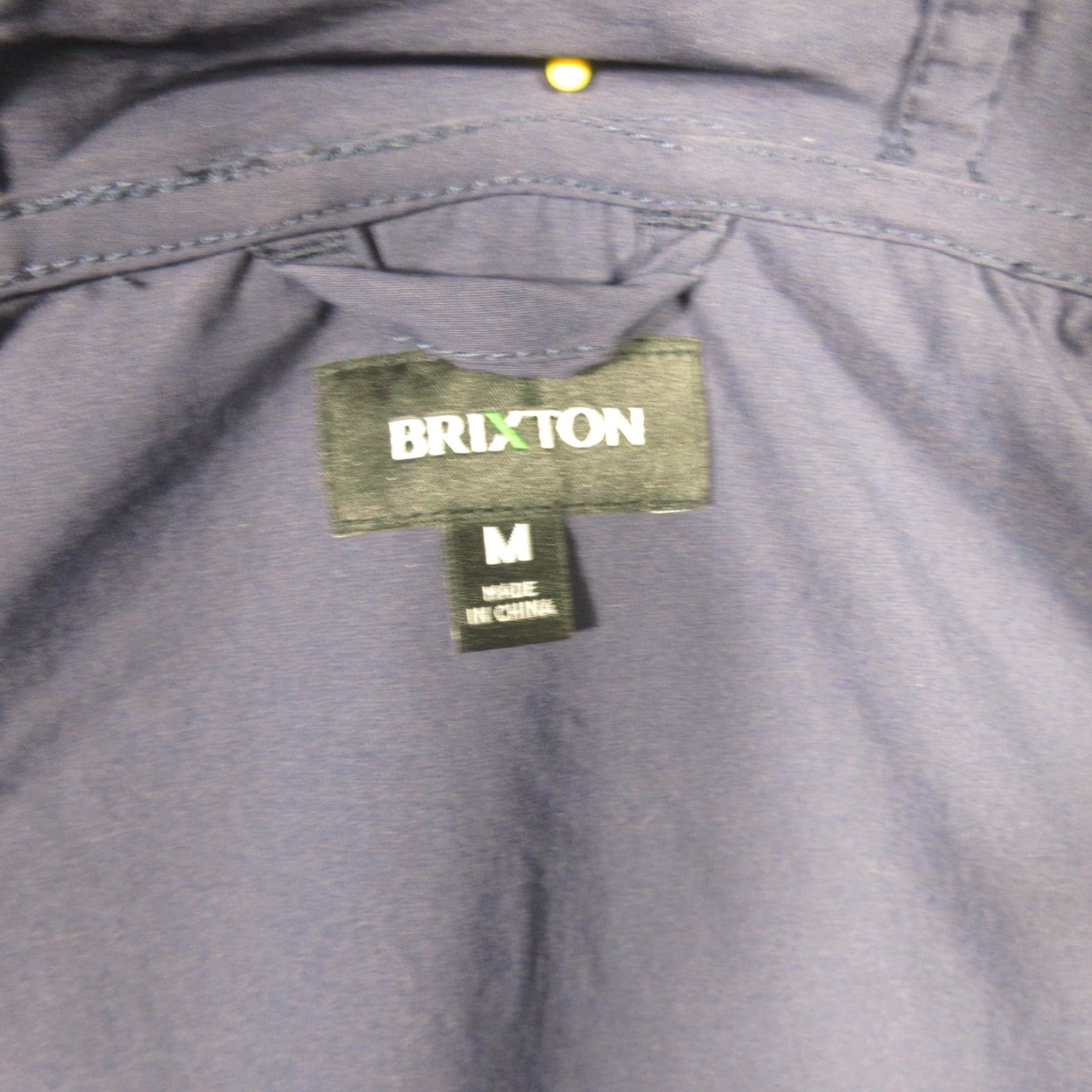 Brixton Brixton Utility Parka Jacket Men M Full Zip Hooded Lightweight Nylon Parka Blue Regular Fit Size US M / EU 48-50 / 2 - 3 Thumbnail