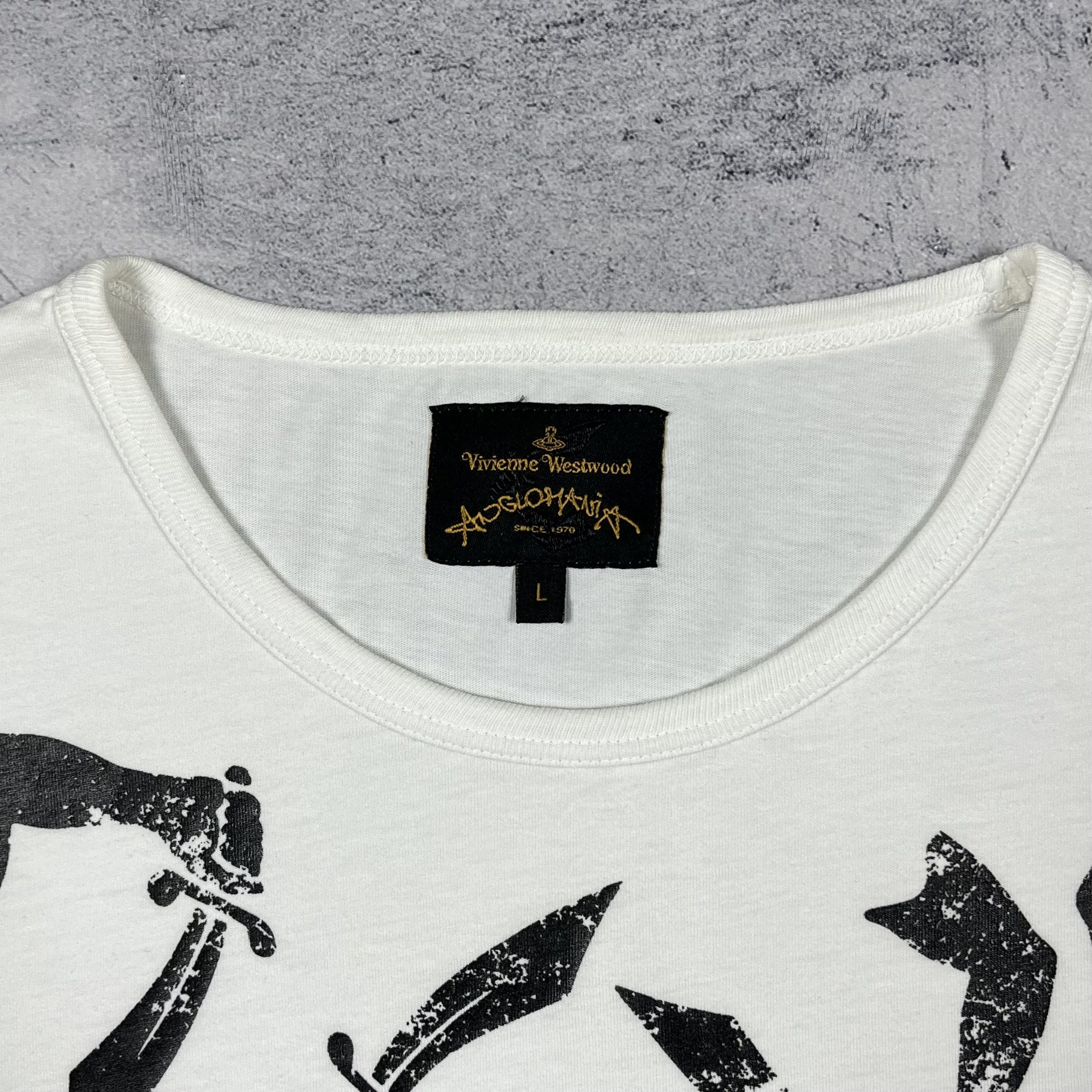 Vivienne Westwood Vivienne Westwood Anglomania Multilogo T Shirt Size US L / EU 52-54 / 3 - 9 Thumbnail