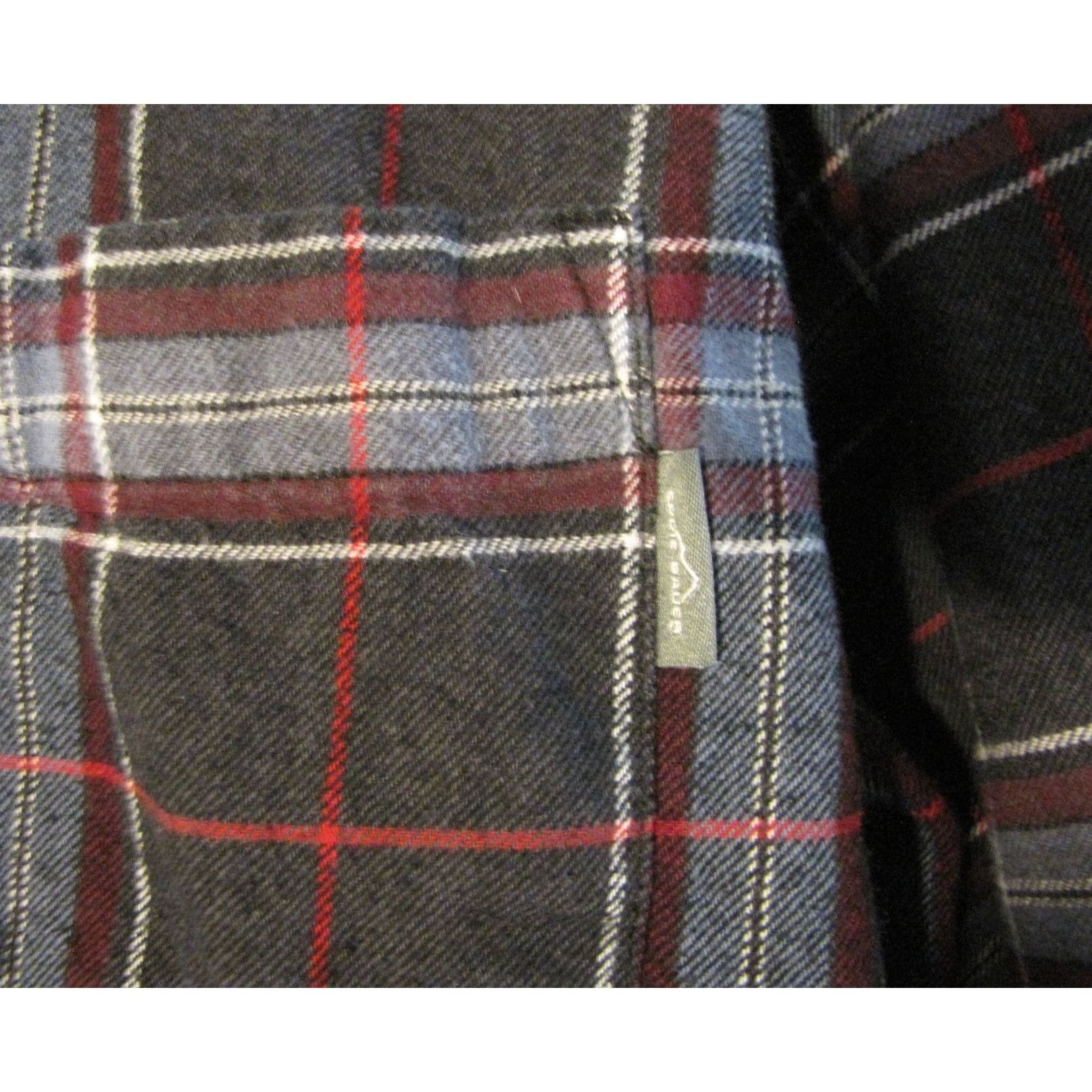 Eddie Bauer Eddie Bauer XL Gray Red White Plaid Flannel Shirt Size US XL / EU 56 / 4 - 2 Thumbnail