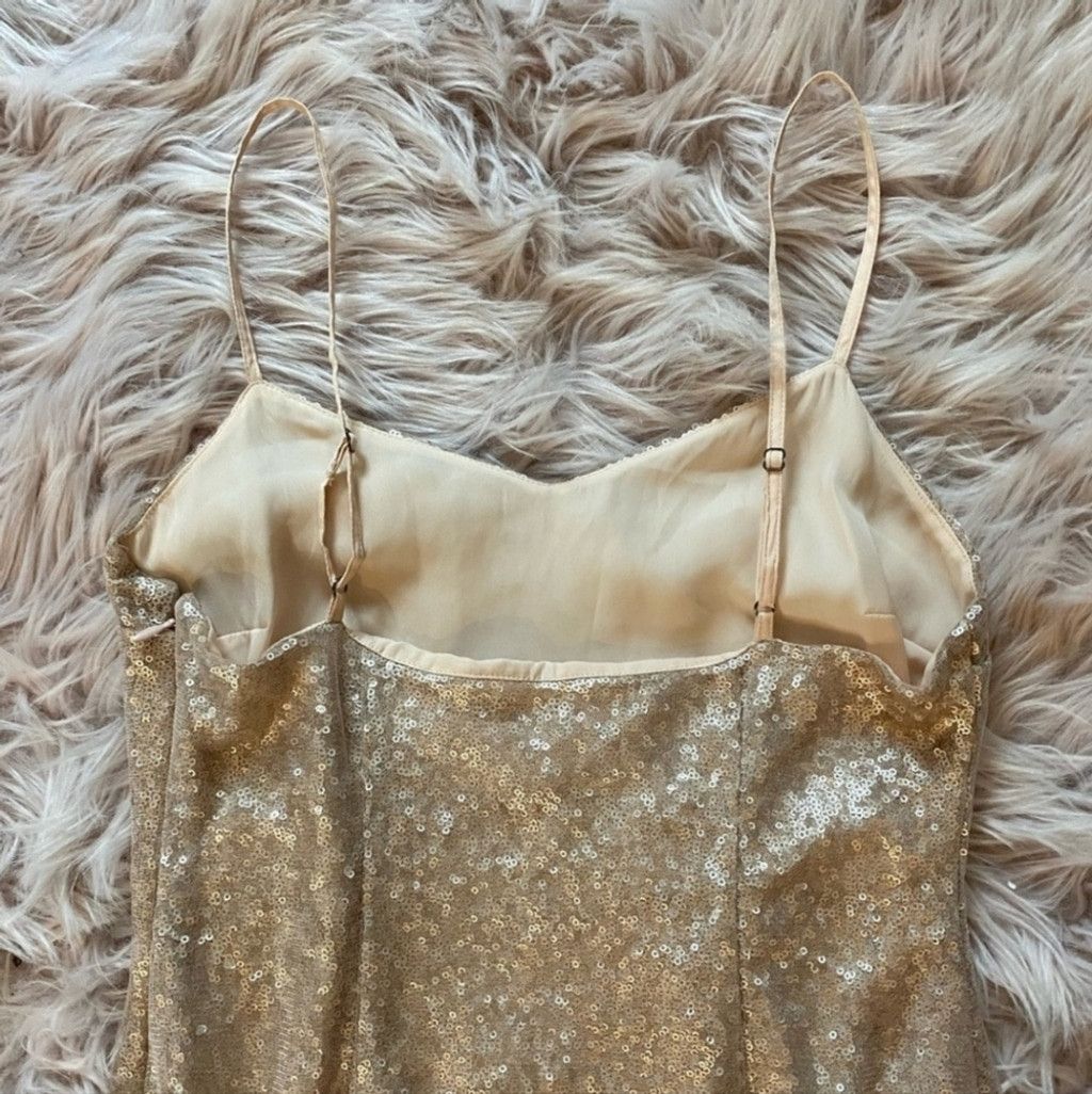 Other NWT Tracy Reese Gold Sequin Dress Size L / US 10 / IT 46 - 7 Thumbnail