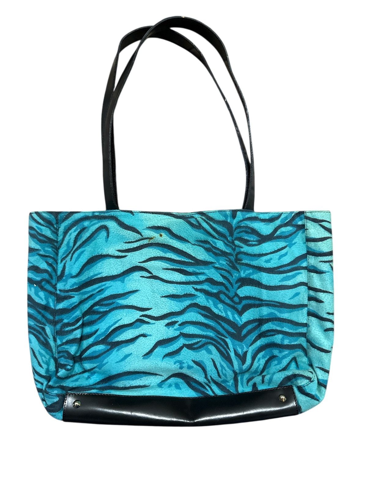 Versace Versace Jeans Couture faux fur handbag blue zebra stripe Size ONE SIZE - 4 Thumbnail