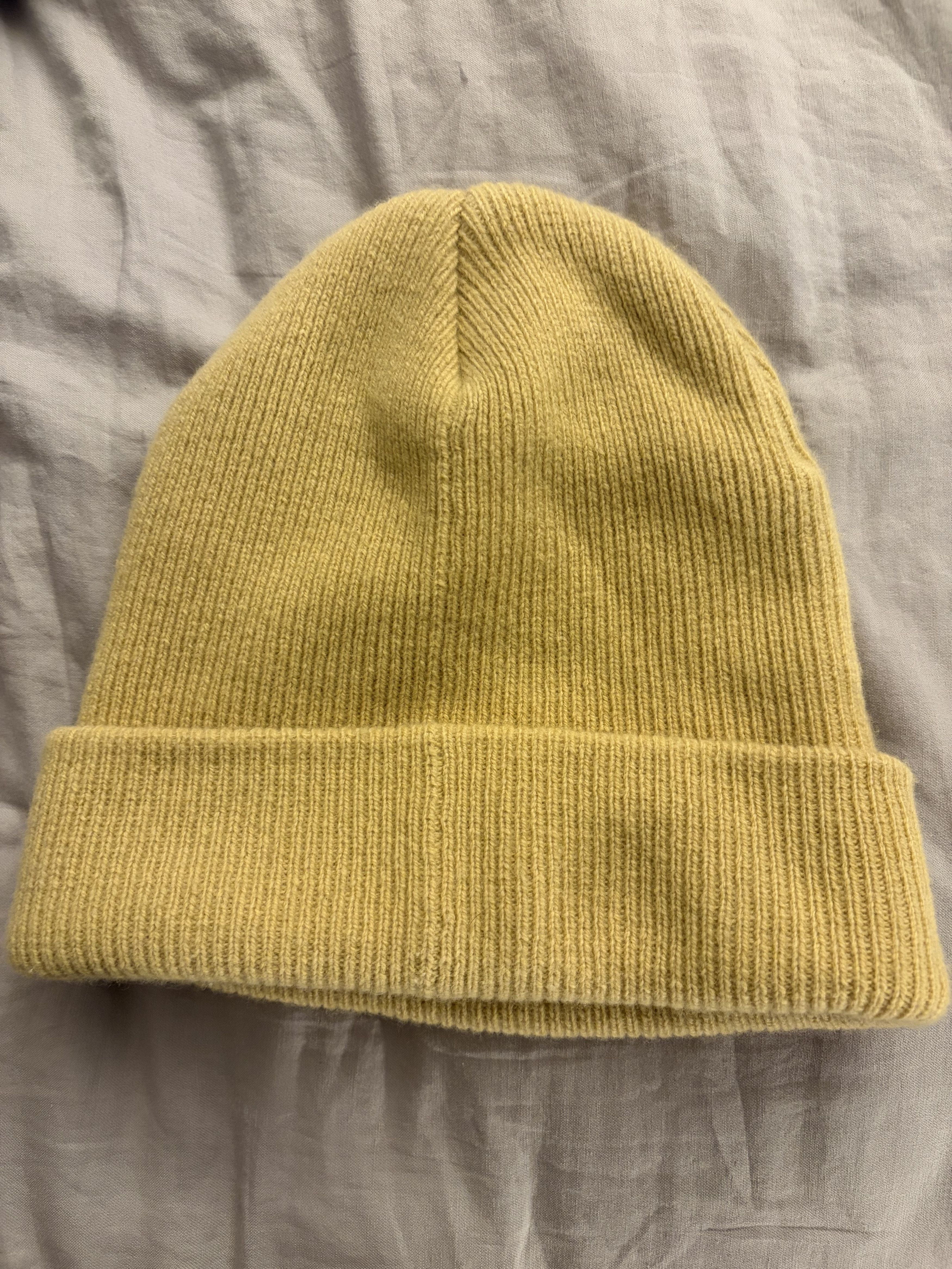 Tracksmith New England Tracksmith Prospect Beanie Merino Wool Yellow Size ONE SIZE - 3 Thumbnail