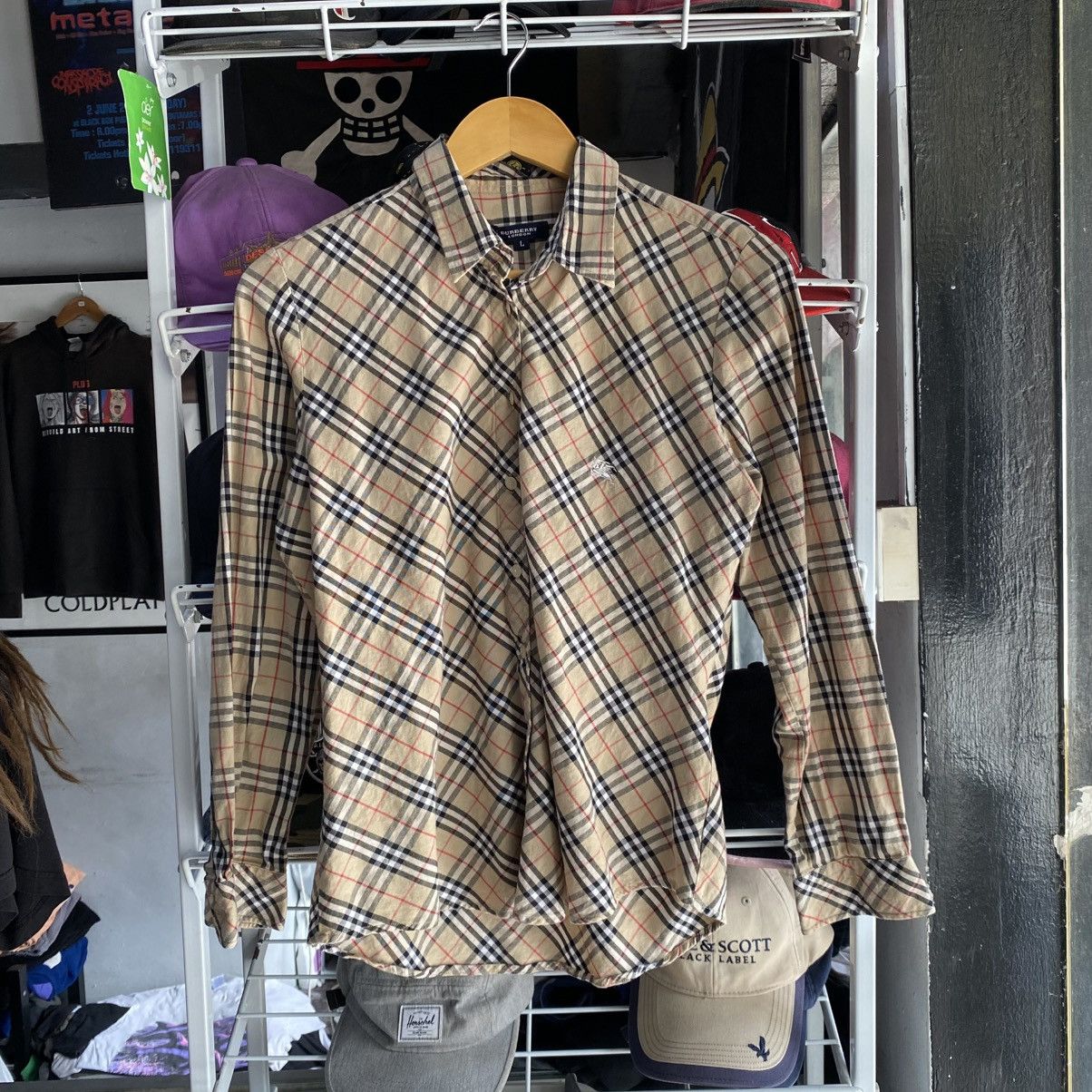 Burberry × Vintage Vintage Burberry Nova Check Shirt Size S / US 4 / IT 40 - 1 Thumbnail