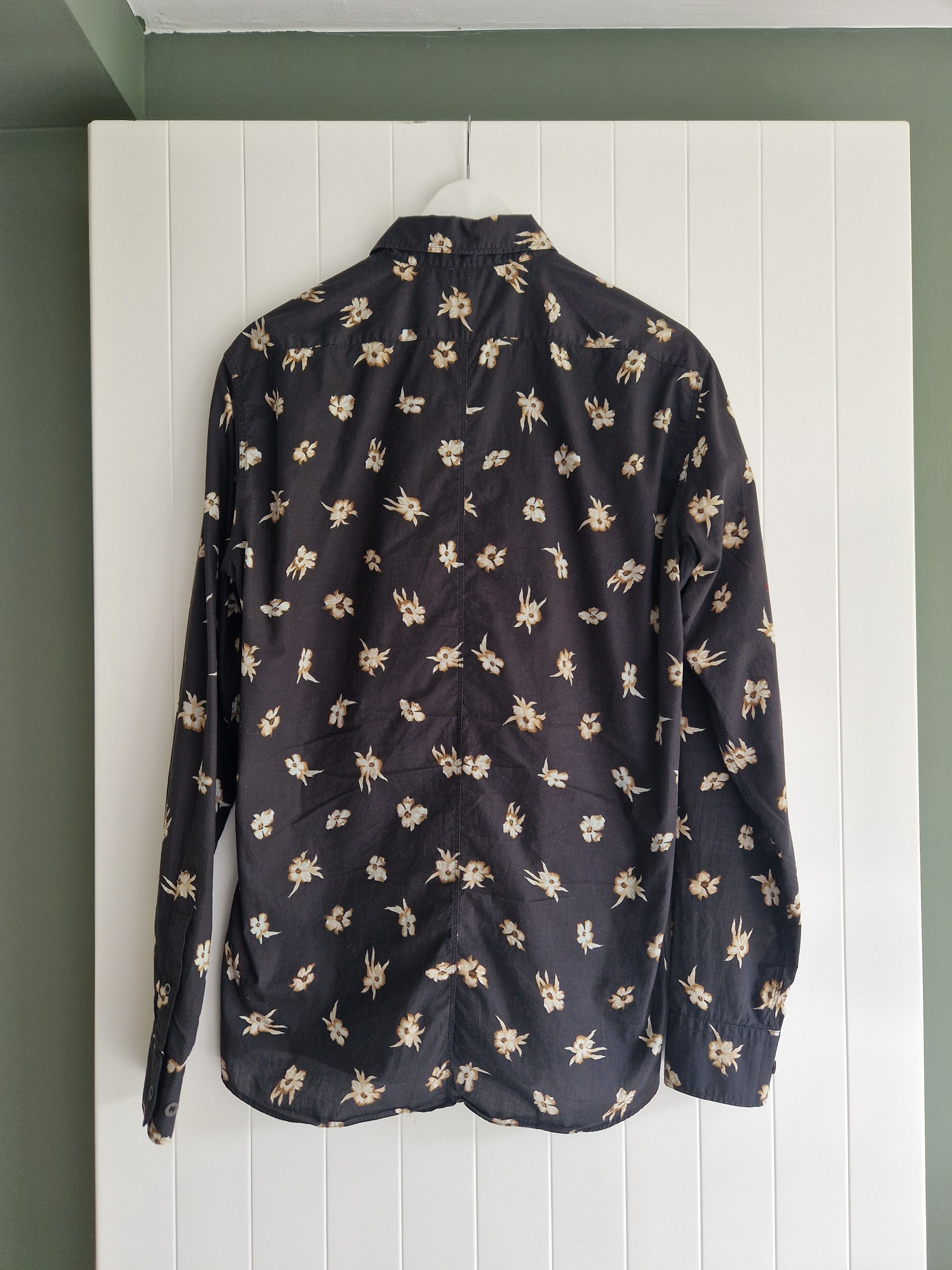 Dries Van Noten Shirt black/flower size 48 Size US M / EU 48-50 / 2 - 3 Thumbnail