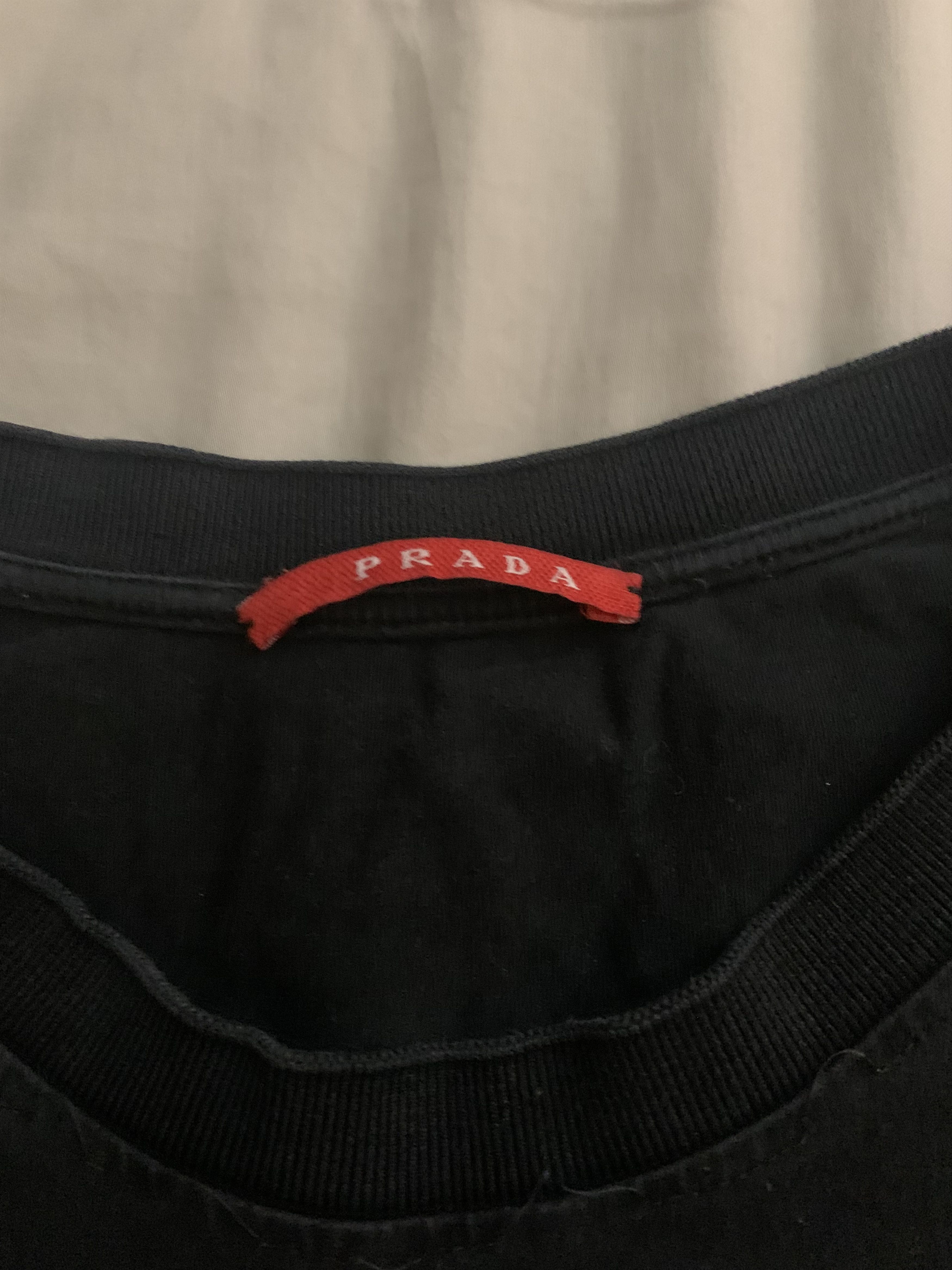 Prada Prada Logo Strip Pocket Tee Size US XL / EU 56 / 4 - 4 Thumbnail
