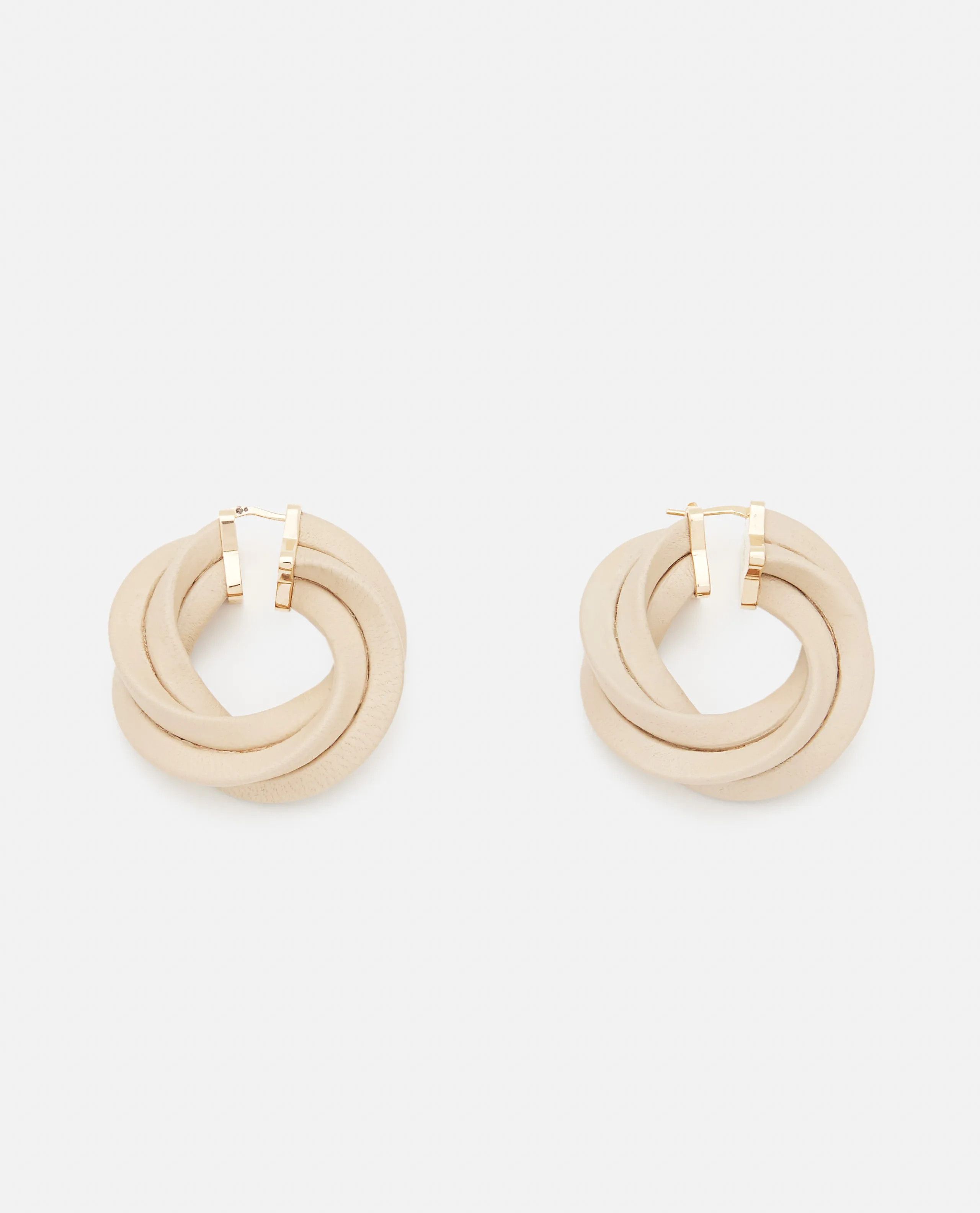 Bottega Veneta o1n1vont1124 Size: OS / Twist Earring in Beige Size ONE SIZE - 1 Thumbnail
