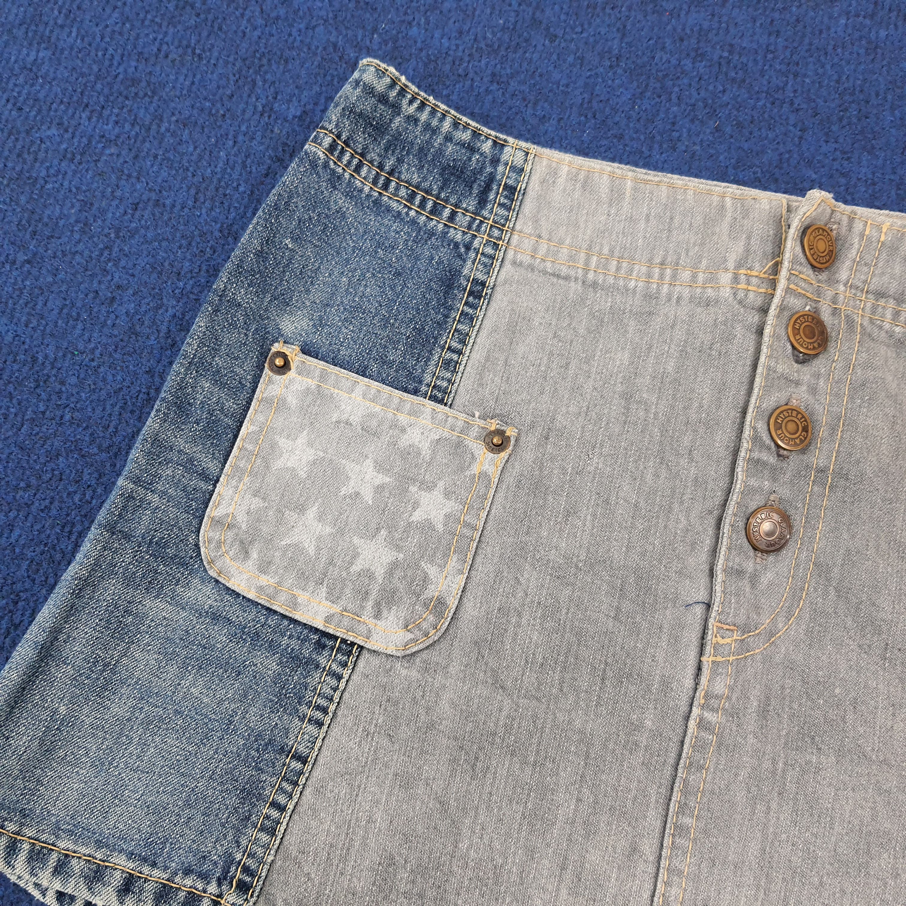 Hysteric Glamour Vintage Hysteric Glamour Japan Jeans Mini Skirt C235N1 Size 29" - 2 Thumbnail