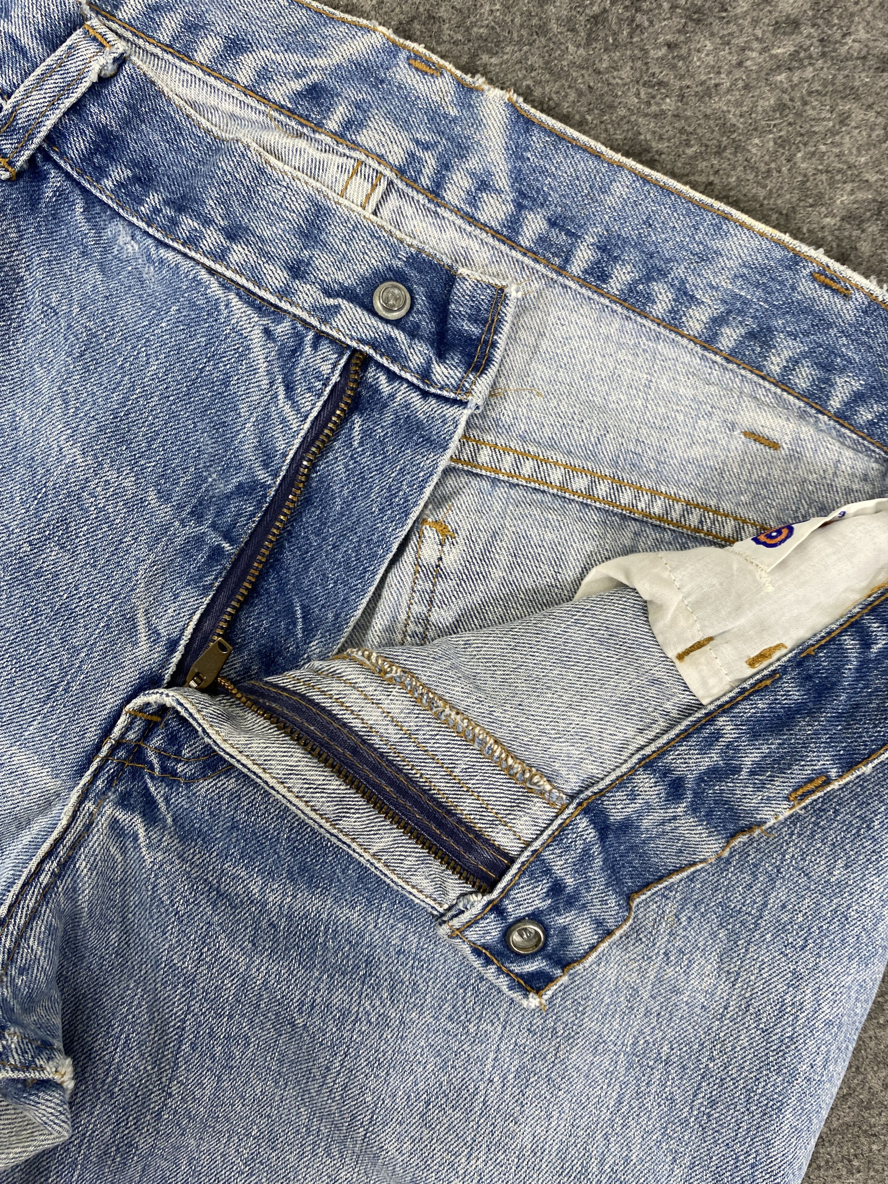 Japanese Brand Light Blue Vintage Levi's Orange Tab Flare 33x30.5 - JN3377 Size US 33 - 7 Thumbnail