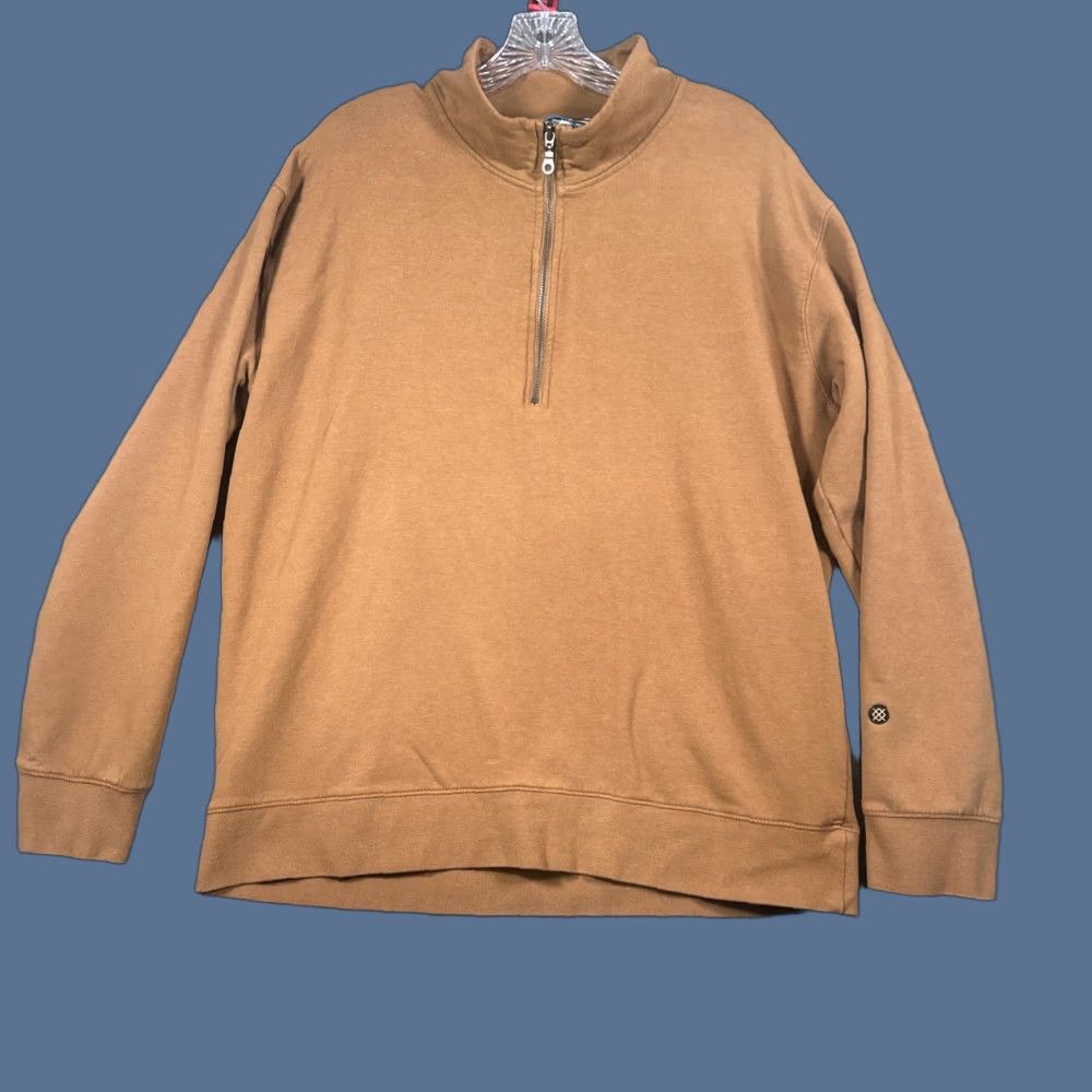 Vintage VINTAGE Stance Sweatshirt Pullover Mens XL 1/4 Zip Fleece Brown Cotton Logo Crew Neck Size US XL / EU 56 / 4 - 1 Thumbnail