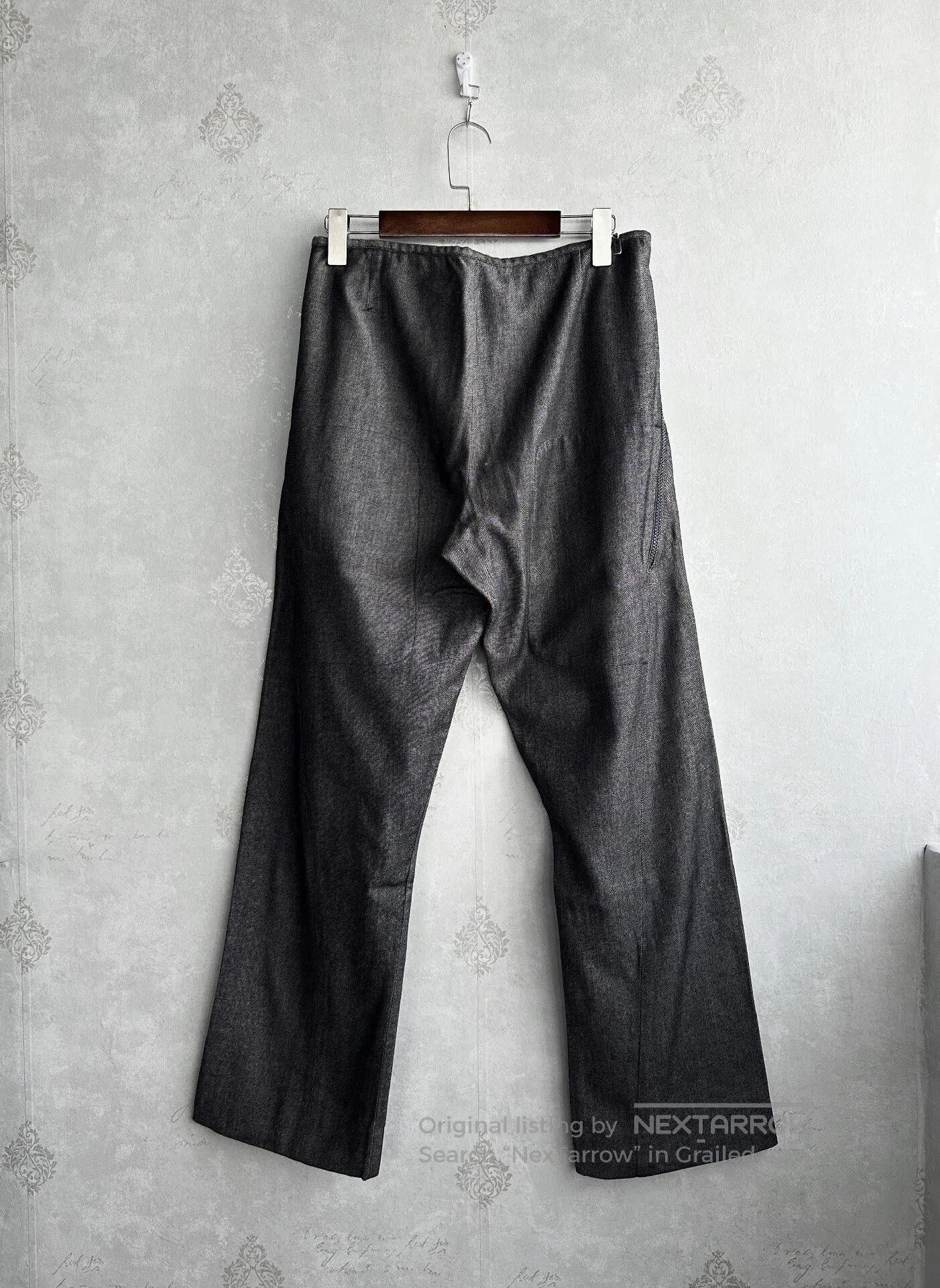 Dirk Bikkembergs BIKKEMBERGS 90s-style long pants with bilateral zippers| Size US 30 / EU 46 - 3 Thumbnail