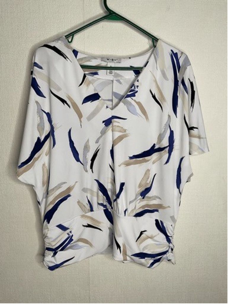 White House Black Market NWOT White House Black Market Stretch Blouse Top Women XL Size XL / US 12-14 / IT 48-50 - 1 Thumbnail