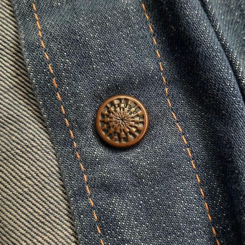 JCPenney Vintage 70s 80s Selvedge Western Denim Snap Button Size US S / EU 44-46 / 1 - 7 Thumbnail