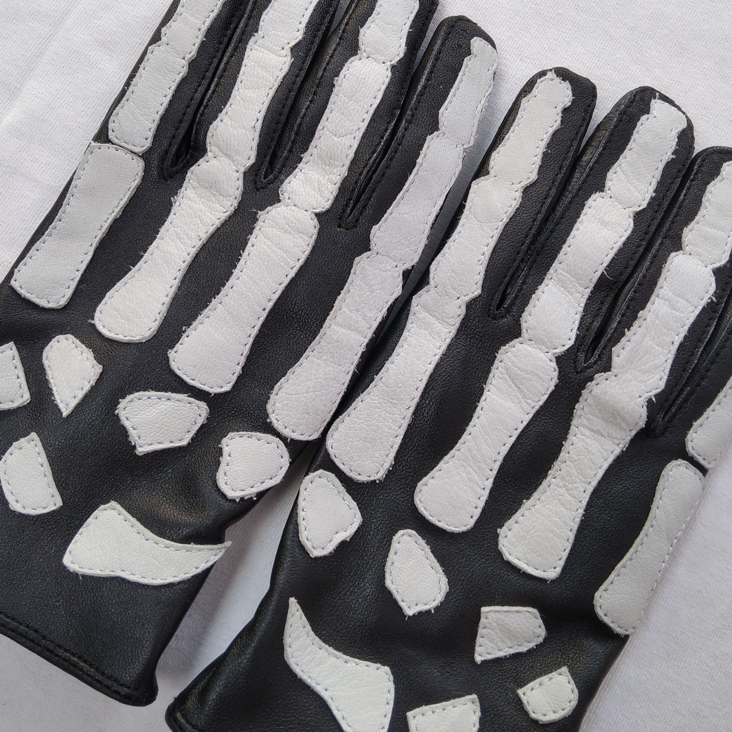 Yasuyuki Ishii Leather Skeleton Gloves Size ONE SIZE - 4 Thumbnail