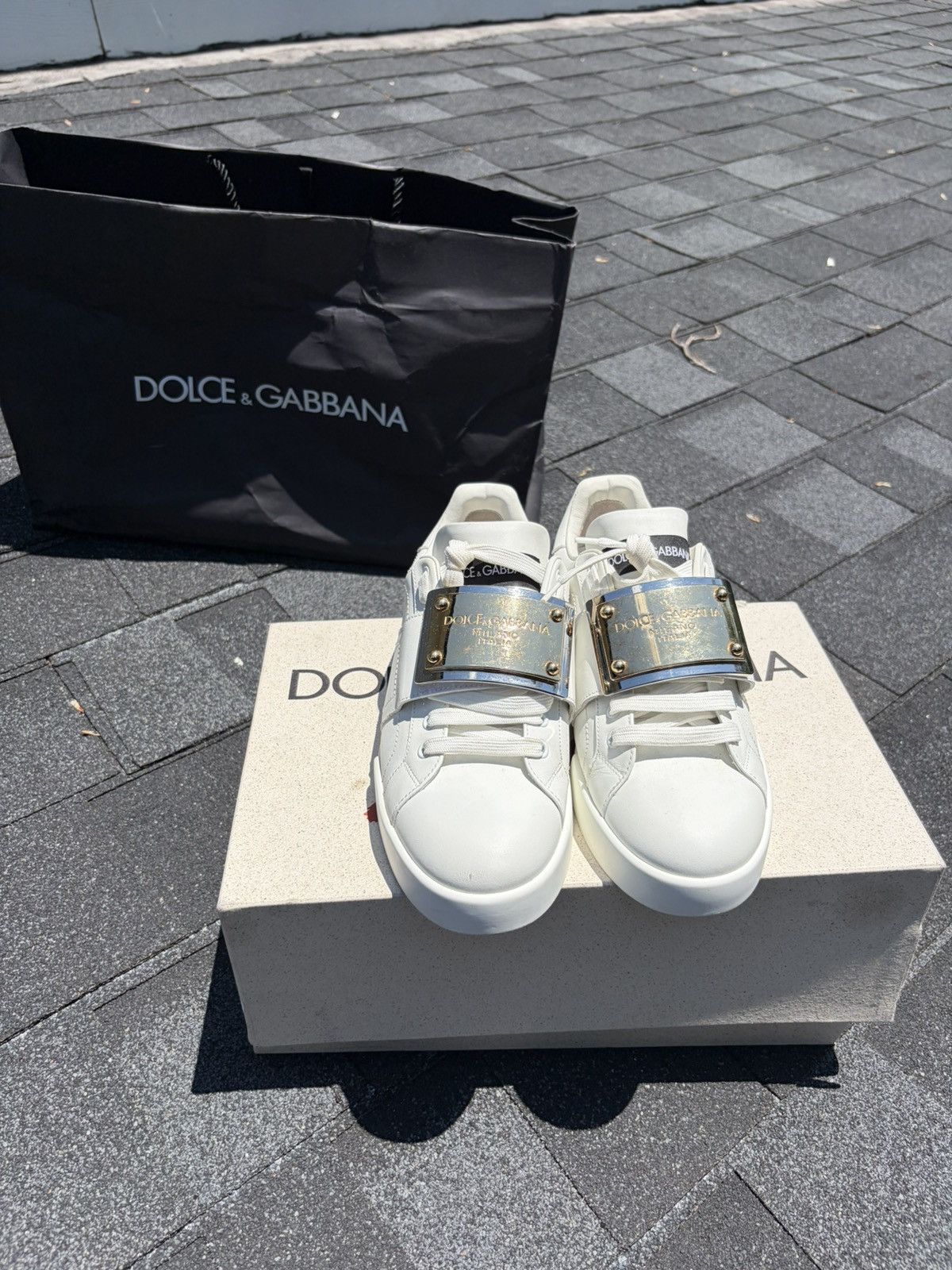 Dolce & Gabbana Dolce & gabbana milan paris sneakers bassa Vit.Nappato Size US 9 / EU 42 - 2 Thumbnail
