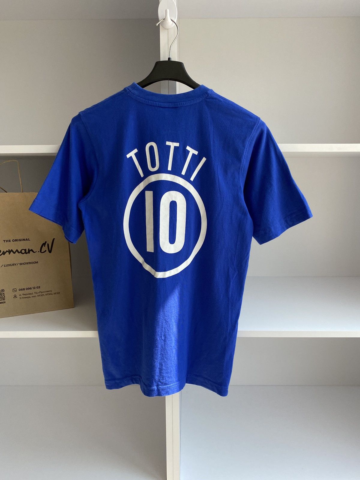 Nike × Vintage Nike Italia Totti Vintage tee Size US S / EU 44-46 / 1 - 7 Thumbnail