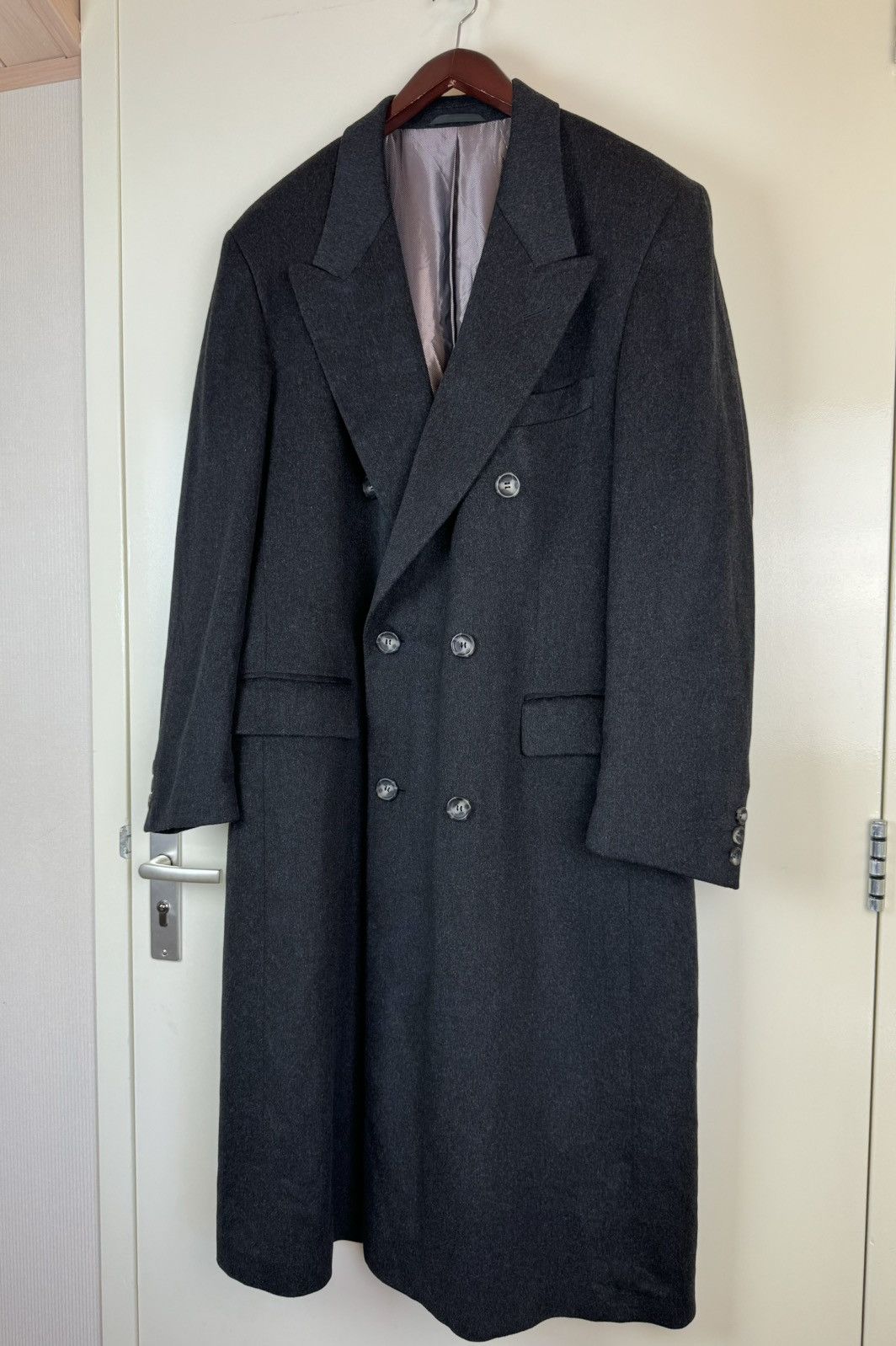 Colombo Colombo Cashmere Wool Anthracite Coat Loro Piana Style IT54 Size US L / EU 52-54 / 3 - 10 Thumbnail