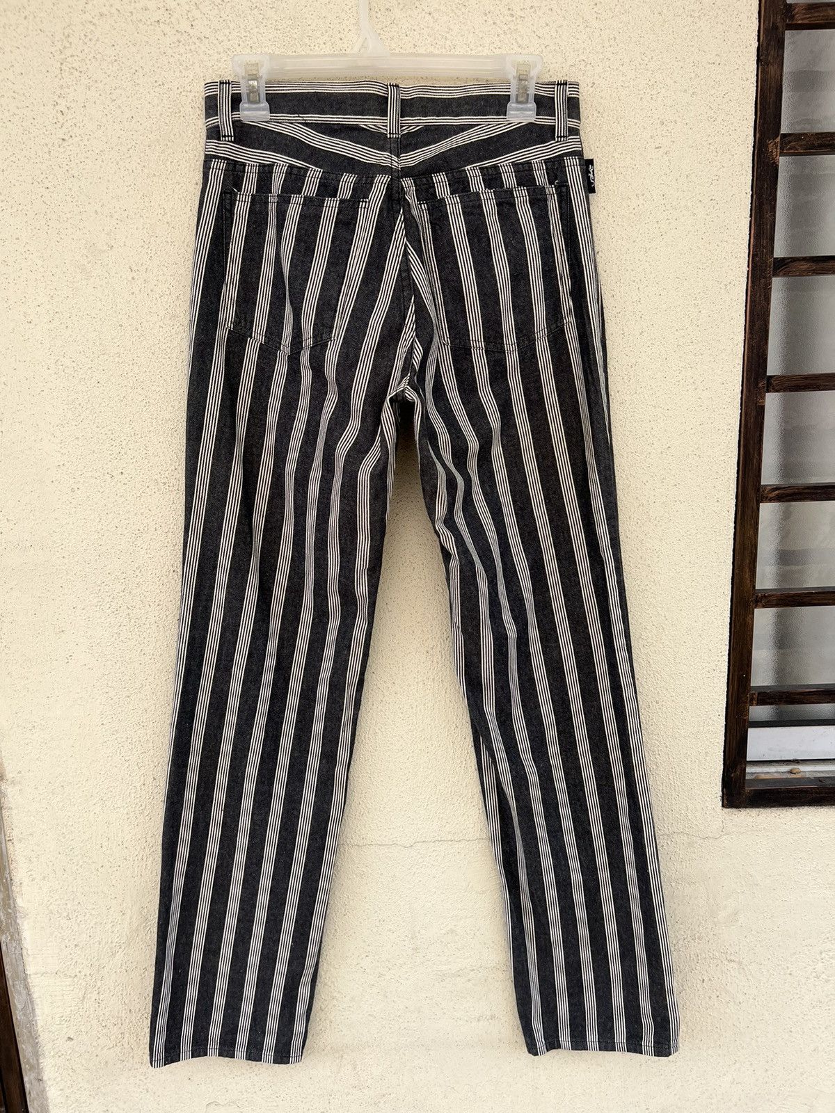 agnes b. Vintage Agnes B. Homme Vertical Border Striped Pant Size US 29 - 14 Thumbnail