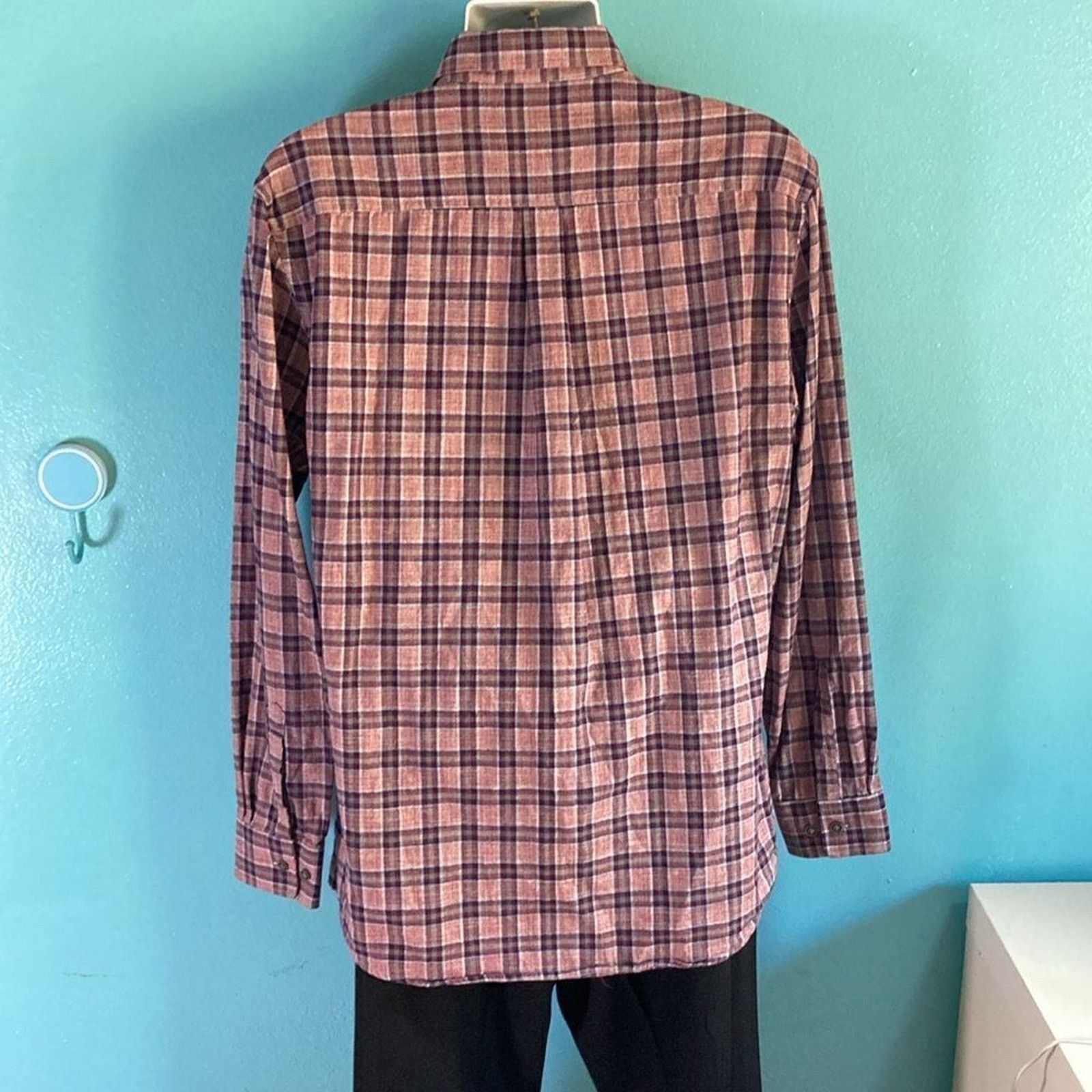 johnnie-O Johnnie O Mens Shirt Size L Red Plaid Cotton Button Up Top Size US L / EU 52-54 / 3 - 6 Thumbnail