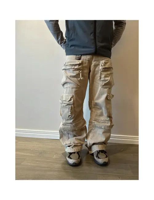 Other Mashima x Kanno Multi Pocket Cargo Wide Leg Jeans Size US 30 / EU 46 - 1 Thumbnail