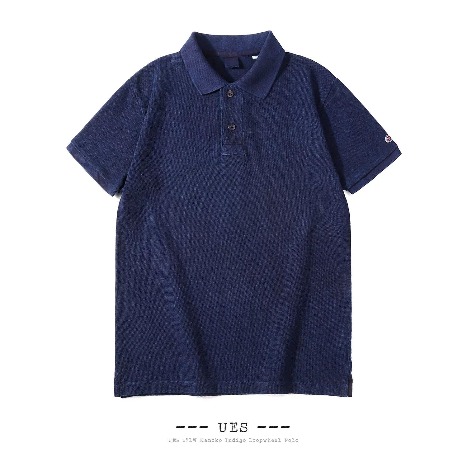 UES Japan UES 67 LW Kanoko Indigo Polo Shirt Size US S / EU 44-46 / 1 - 1 Preview