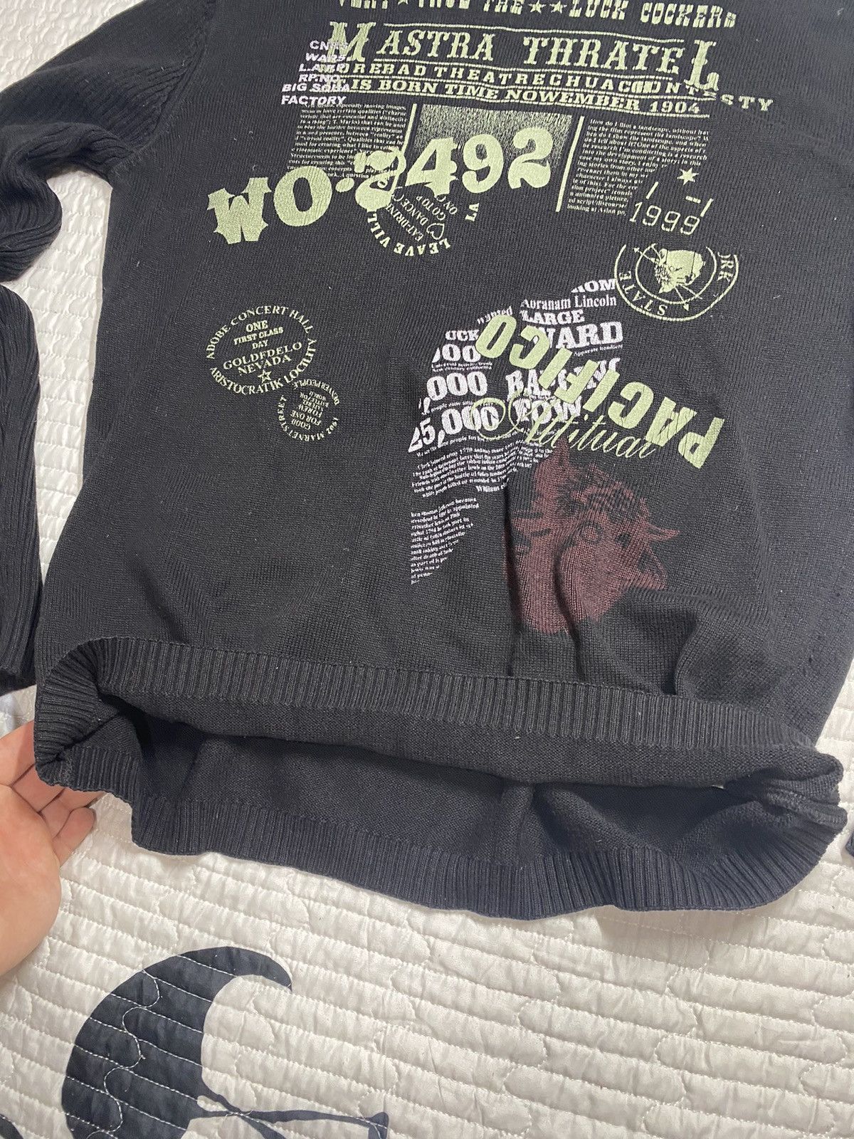 If Six Was Nine Vintage Y2K Print Avant Garde Sweater black lgb Size M Size US M / EU 48-50 / 2 - 8 Thumbnail