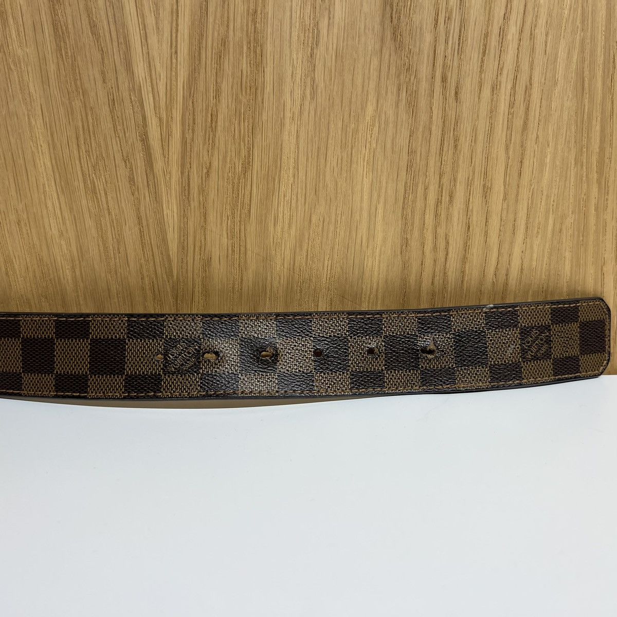 Louis Vuitton 🔹Louis Vuitton Inventeur Metal Buckle Monogram Leather Belt Size 36 - 6 Thumbnail